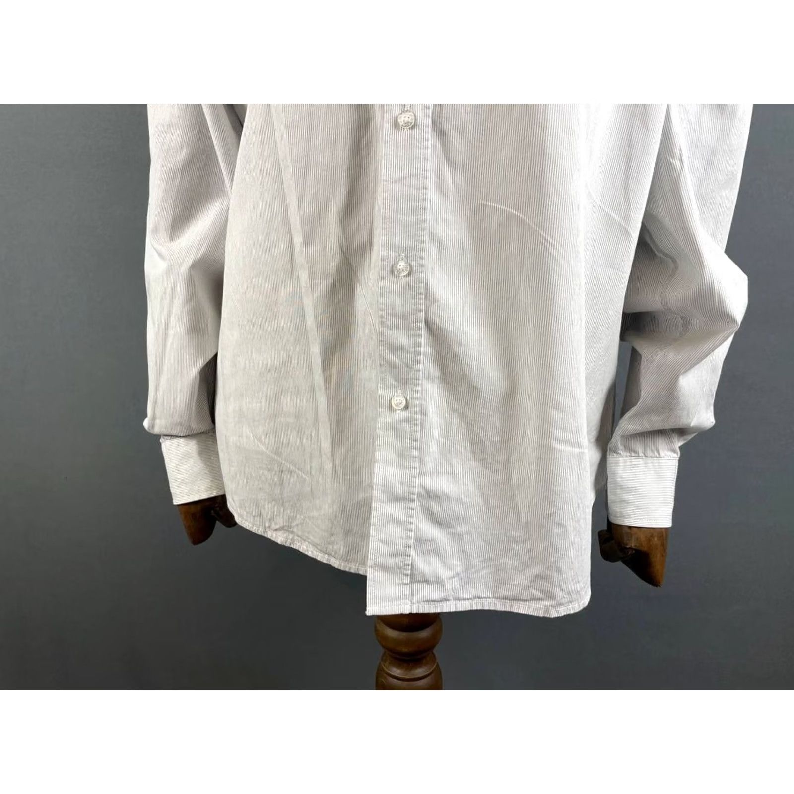 Lacoste Lacoste Casual Shirt Size 41 White Striped Cotton Long Sleeve Regular-Fit Mens Size US L / EU 52-54 / 3 - 7 Thumbnail