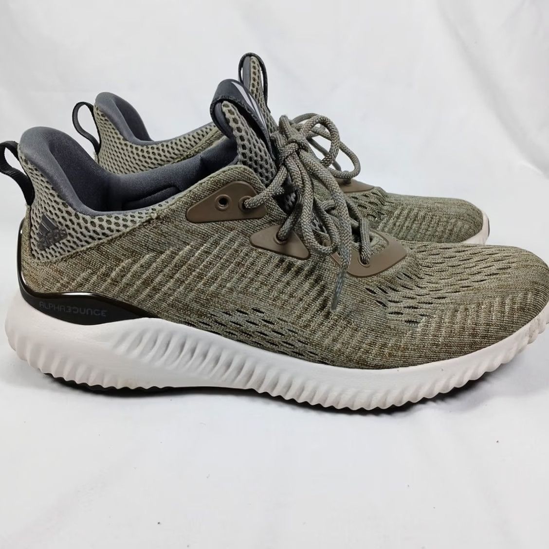 Adidas Adidas Alphabounce Beyond Men 8 Olive Cushioned Knit Running Sneaker Size US 8 / EU 41 - 6 Thumbnail