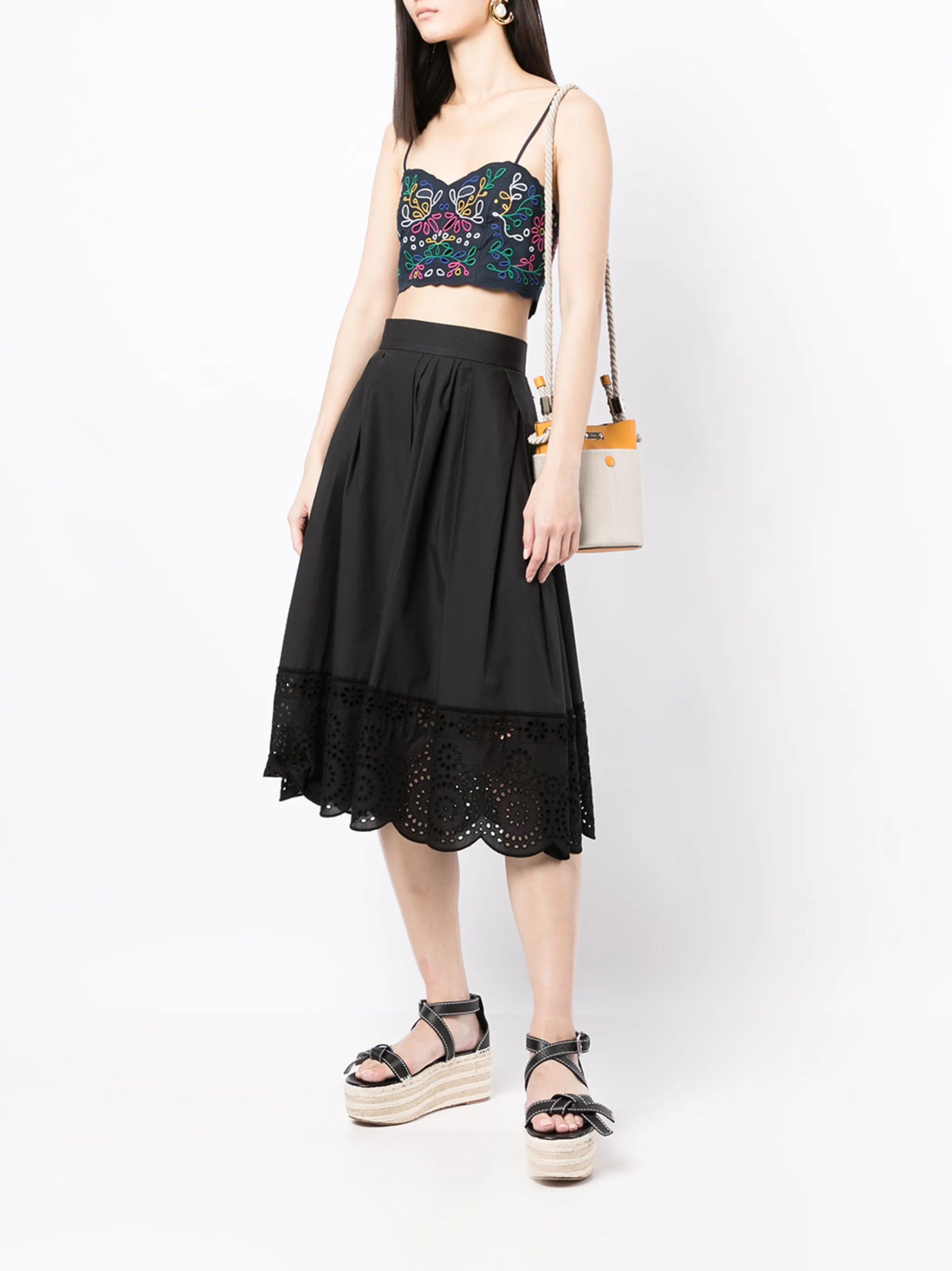 Chloe o1y0825 Sleeveless Bustier in Multicolor Size XS / US 0-2 / IT 36-38 - 5 Thumbnail