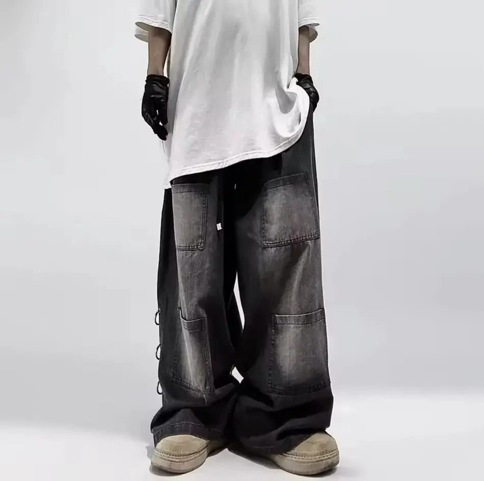 Japanese Brand American Style Oversized Pocket Retro Baggy Jeans Size US 32 / EU 48 - 3 Thumbnail
