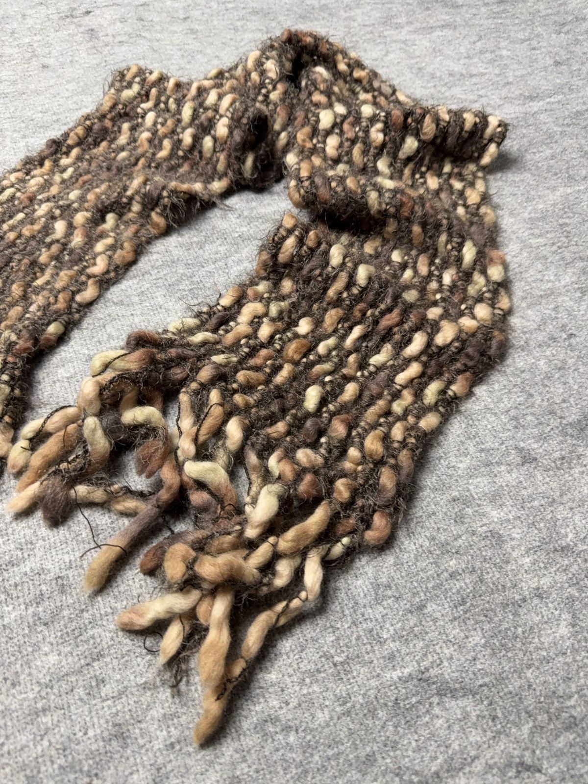Japanese Brand Avant Garde japanese fuzzy mohair Opium scarf vintage y2k Size ONE SIZE - 3 Thumbnail