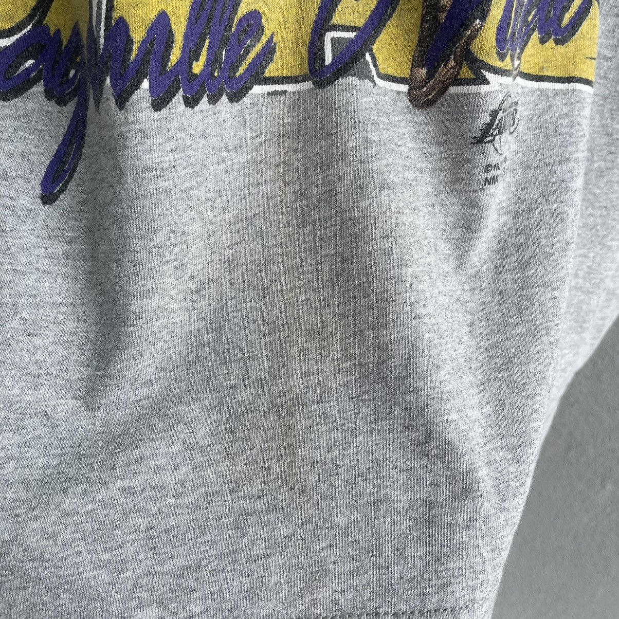 Designer × NBA × Vintage Vintage Shaquille O Neal LA Lakers Tee Shirt Size US XL / EU 56 / 4 - 7 Thumbnail