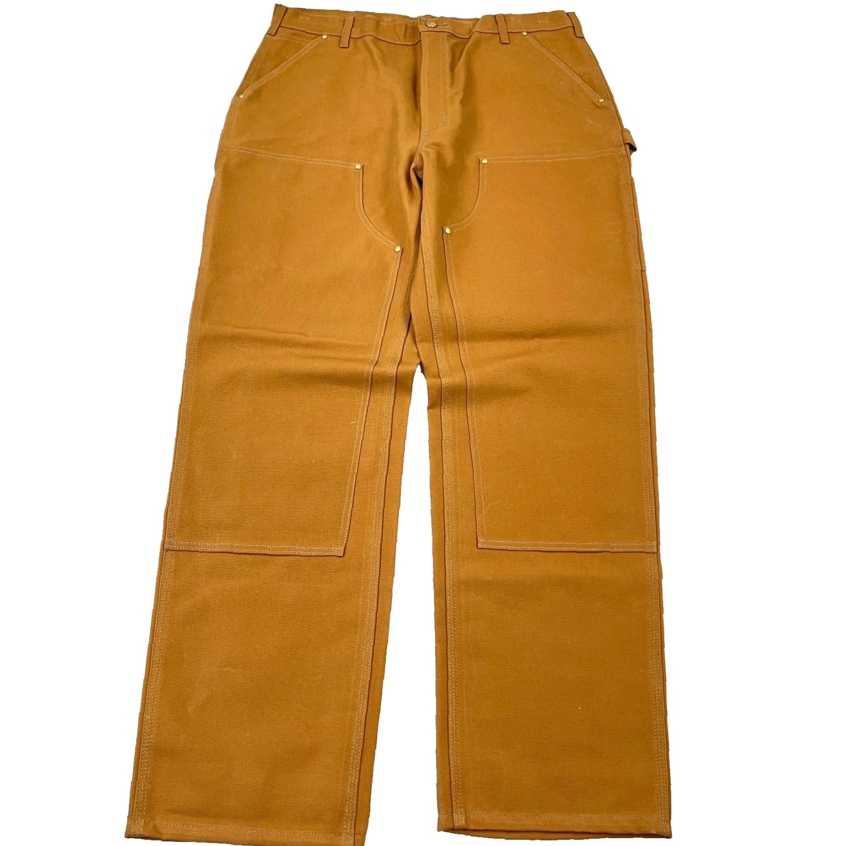 Carhartt Carhartt Pants Men 38x34 Brown Loose Fit Duck Canvas Double Knee USA Baggy 90s Workwear B01 Size US 38 / EU 54 - 3 Thumbnail