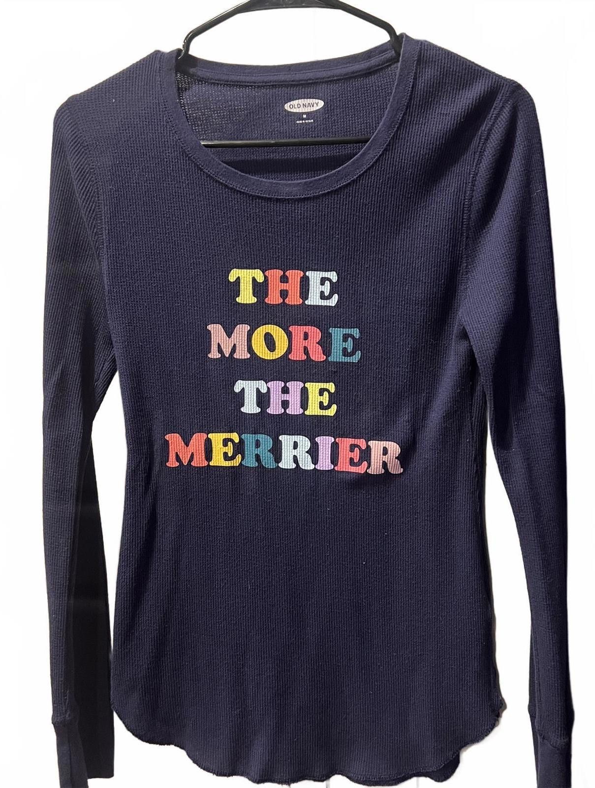Old Navy Old Navy Women's Navy Blue Long Sleeve Thermal Shirt Size ONE SIZE - 1 Thumbnail