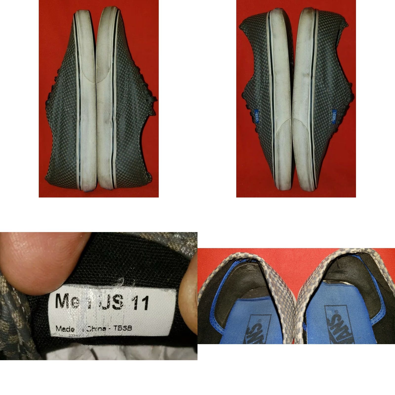 Vans VANS Men's Casual Sneakers Size 11M Gray Two-Tone Small Checkerboard Pattern Shoes Size US 11 / EU 44 - 8 Thumbnail