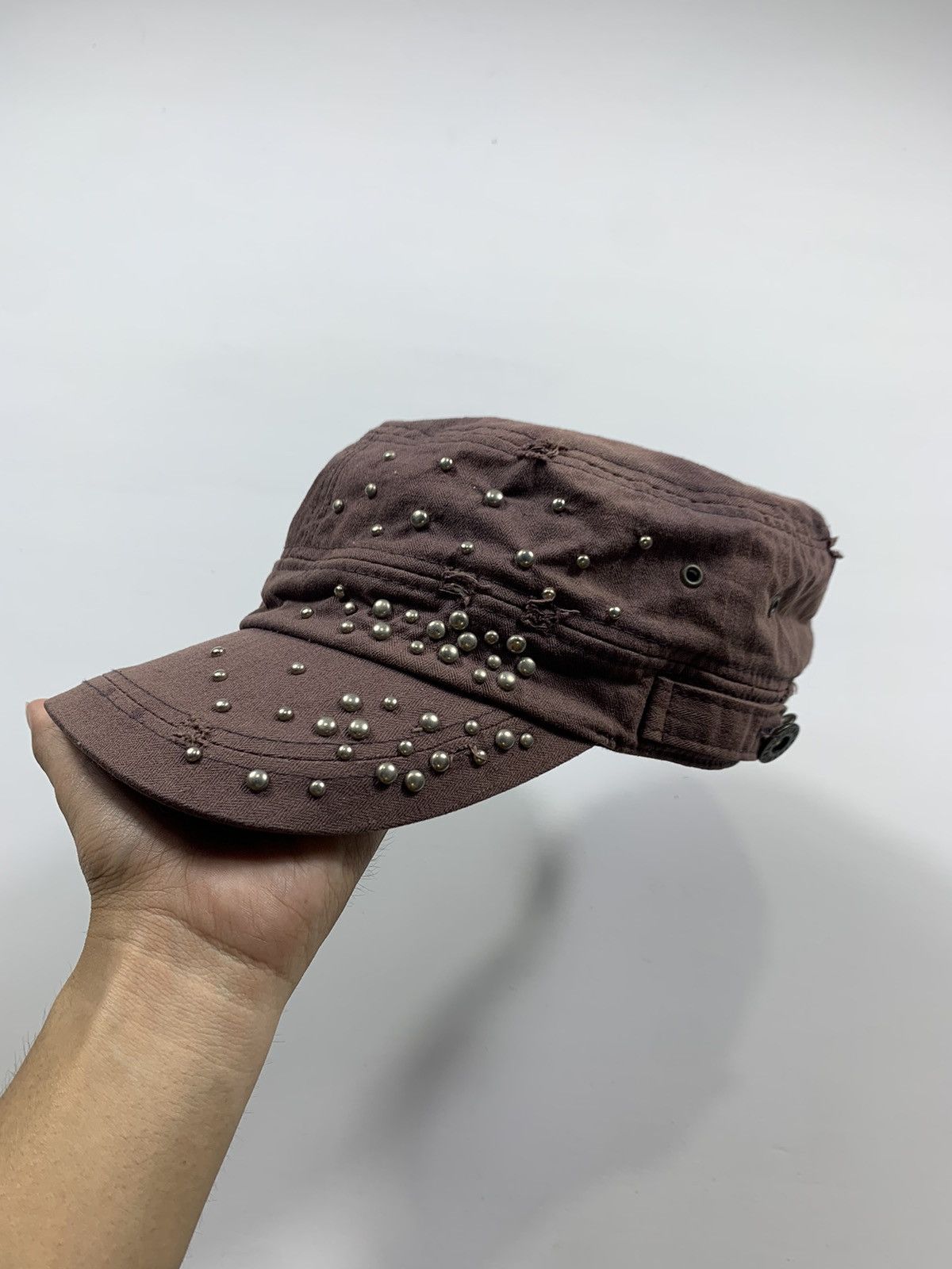 If Six Was Nine Y2K Western Studded Hat Size ONE SIZE - 1 Thumbnail