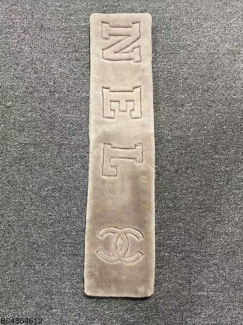Chanel Chanel Logo Wool Cashmere Scarf -2505 Size ONE SIZE - 2 Thumbnail