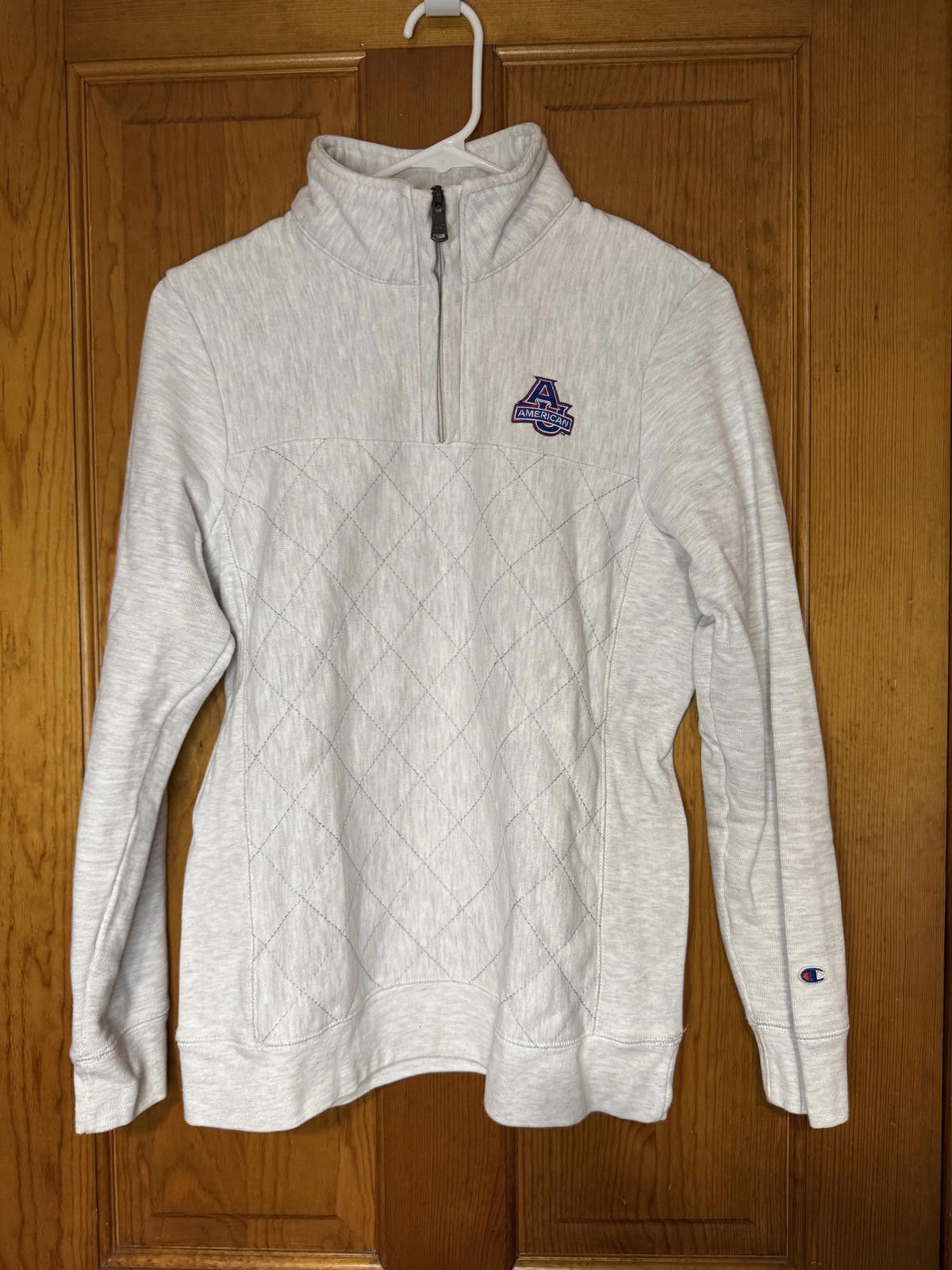 Champion Champion American University Quarter-Zip Sweatshirt Size ONE SIZE - 1 Thumbnail