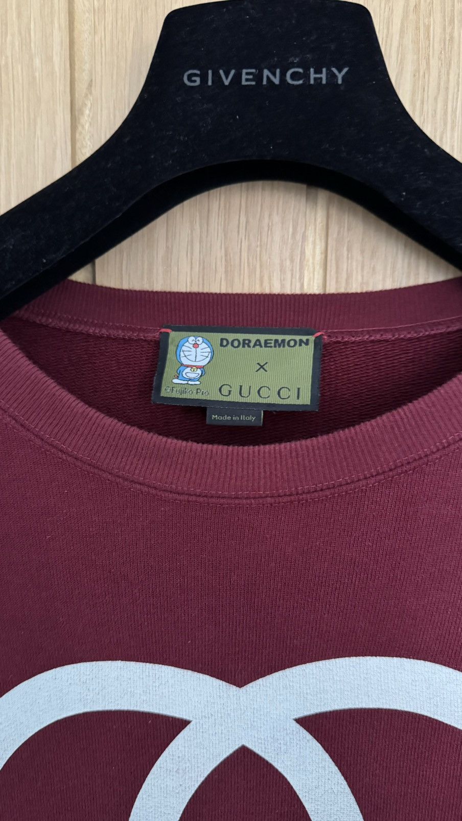 Gucci Gucci x Doraemon Burgundy Collab Sweatshirt Size M (Rare) Size US M / EU 48-50 / 2 - 3 Thumbnail