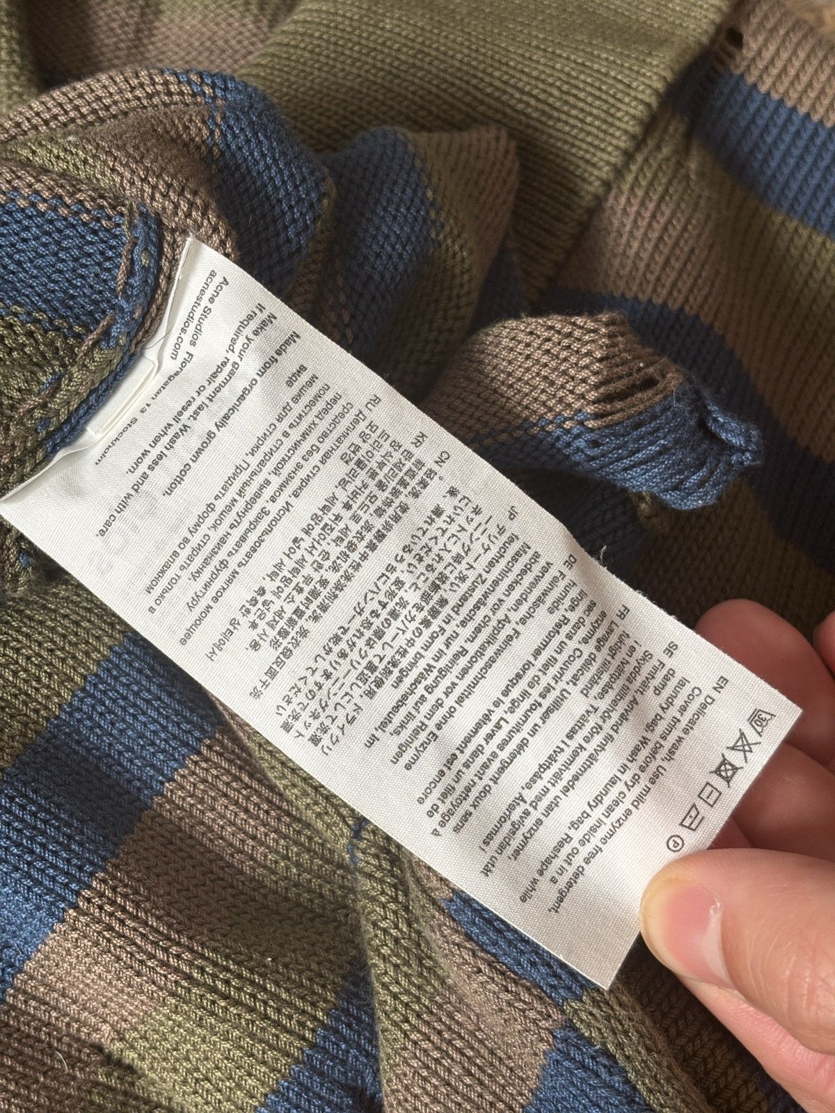 Acne Studios Acne Studios Knit Distressed Polo Size US M / EU 48-50 / 2 - 8 Thumbnail