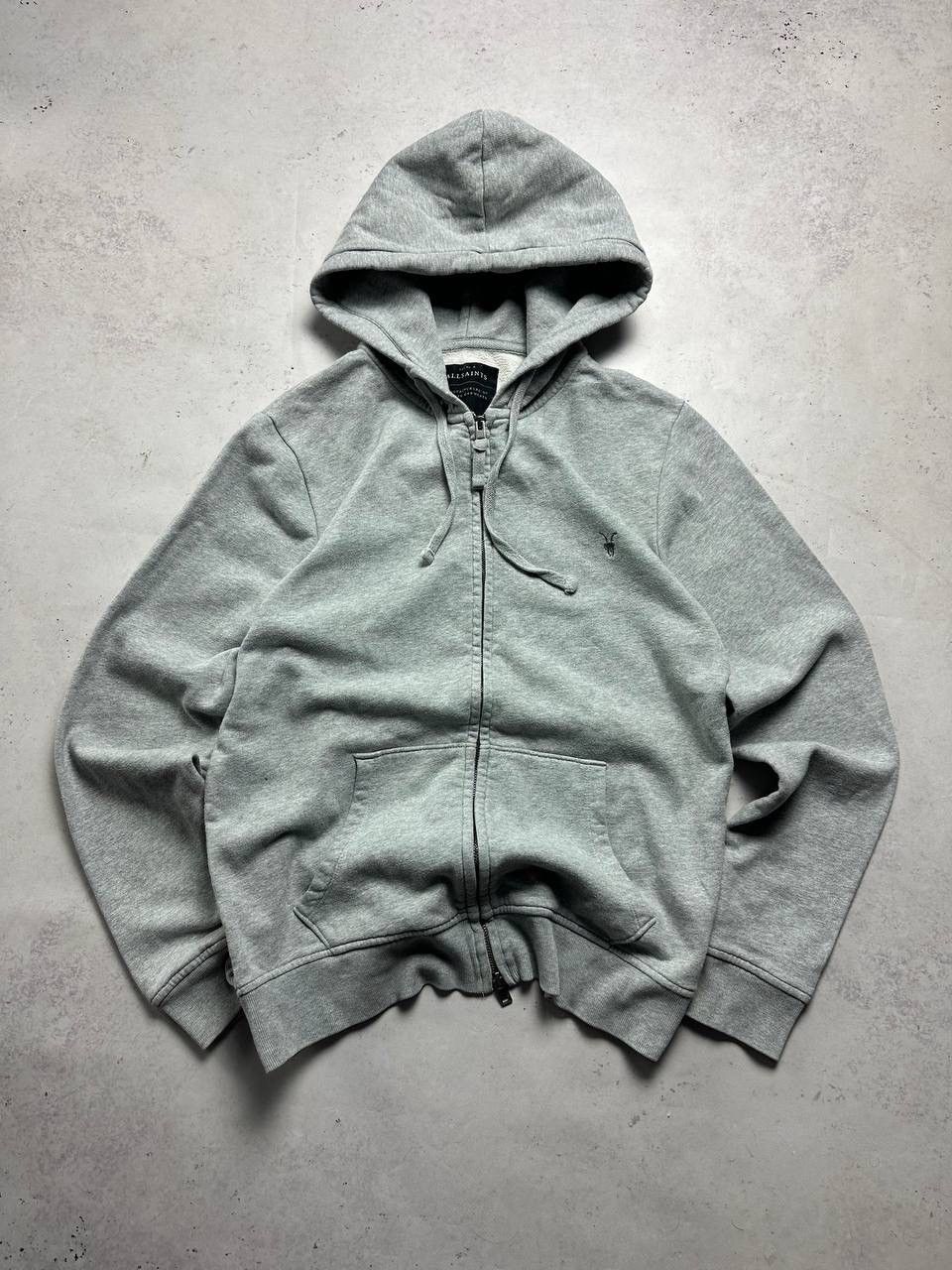Allsaints × Vintage Vintage Allsaints Boxy Zip Hoodie Y2K L Size US L / EU 52-54 / 3 - 1 Thumbnail