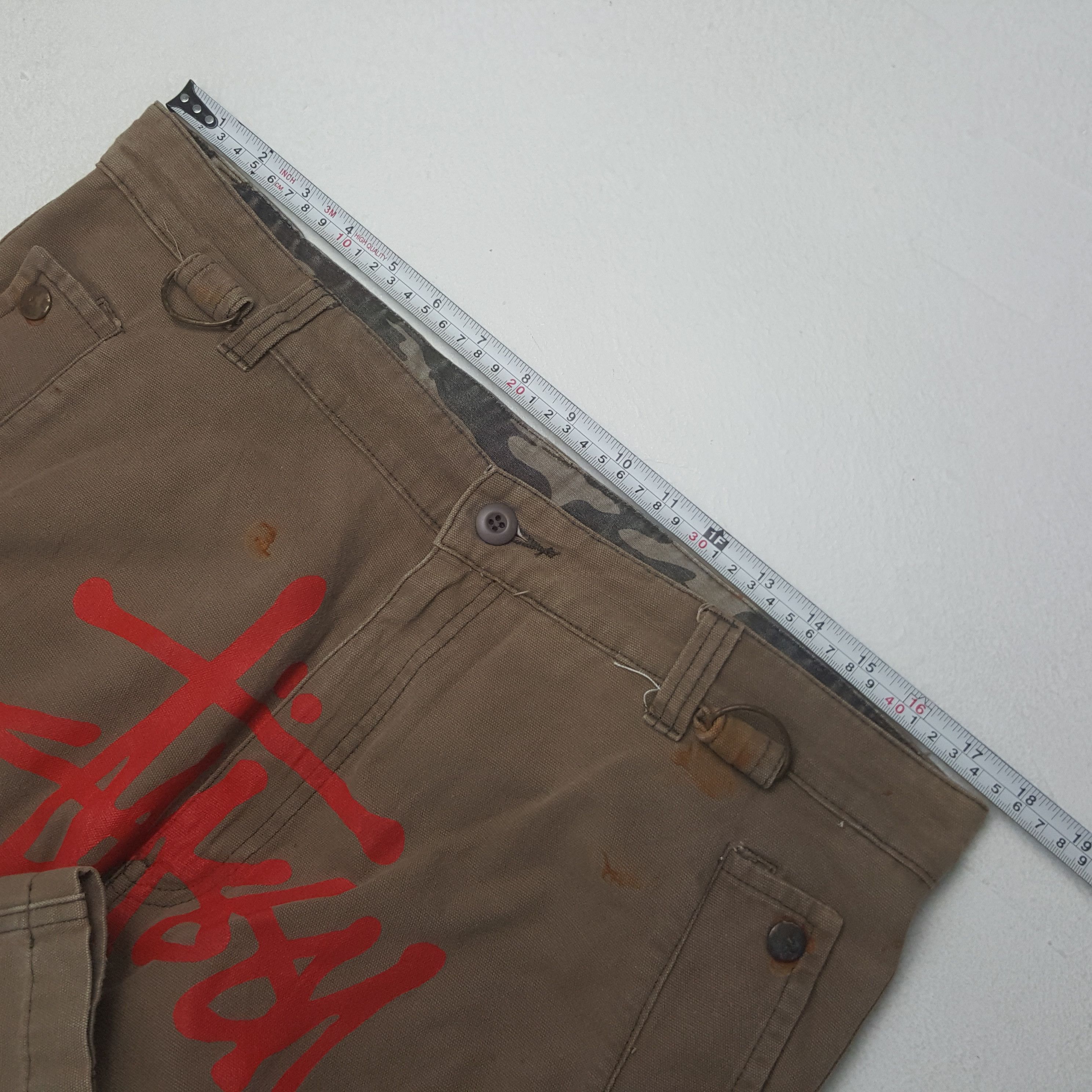 Stussy Vintage Stussy Streetwear Style Cargo Baggy Pants Size US 35 - 9 Thumbnail