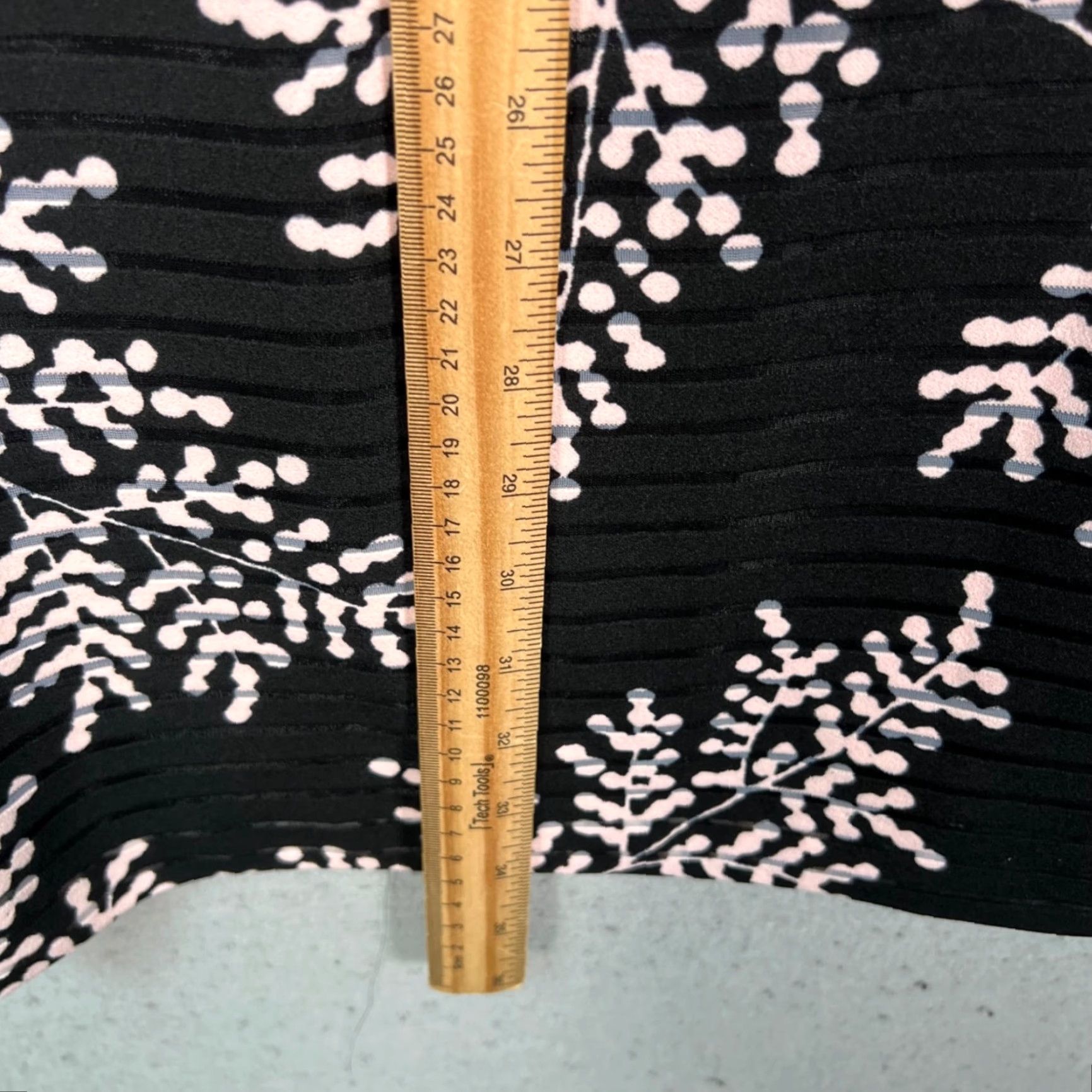 Tommy Hilfiger Tommy Hilfiger Womens 10 Black & Pink Sleeveless Floral Textured Sheath Dress Size L / US 10 / IT 46 - 7 Thumbnail