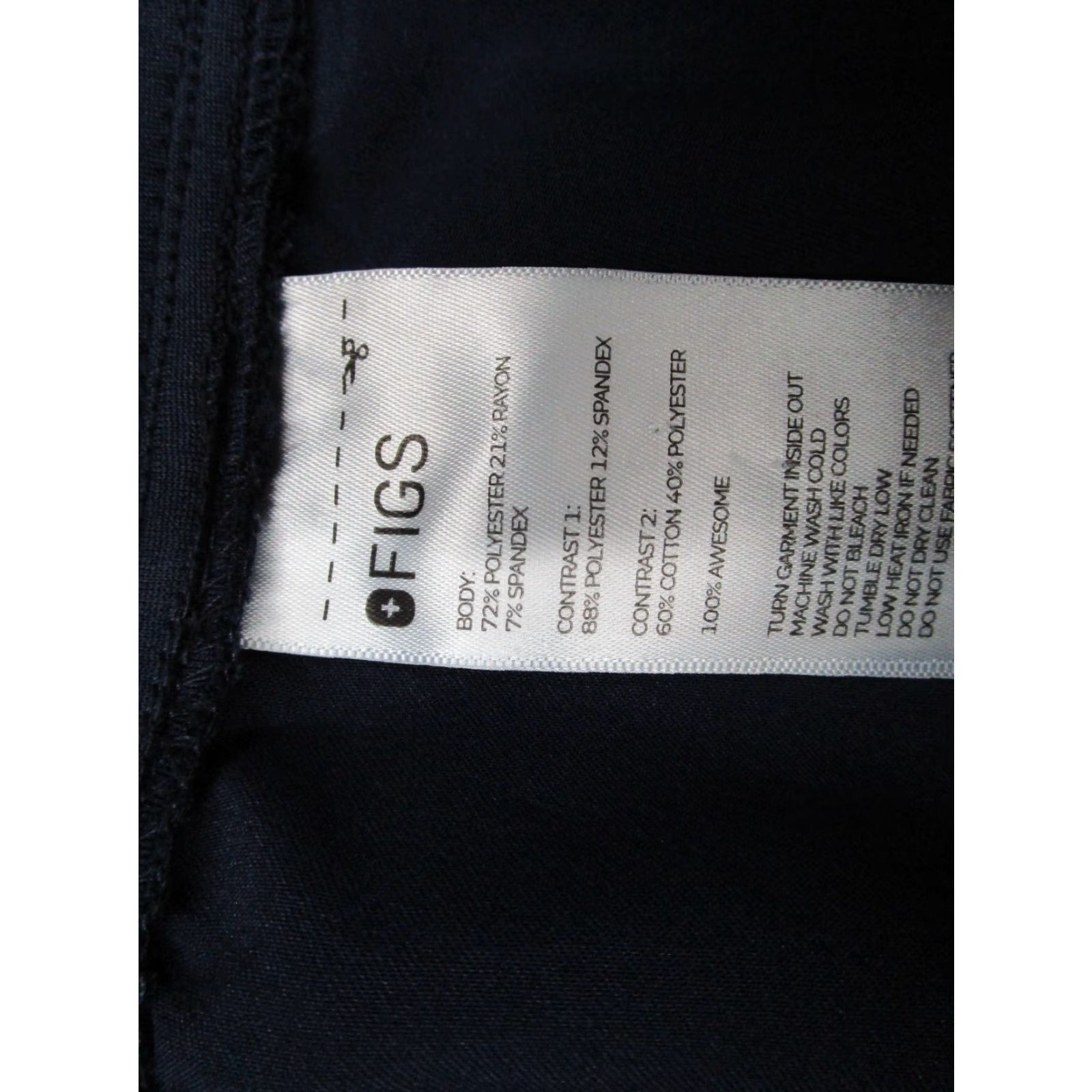 Vintage Figs Jogger Women Extra Large Tall Blue Zamora Technical Scrub W18SW2005T 34x31 Size 40" / US 18 - 5 Thumbnail