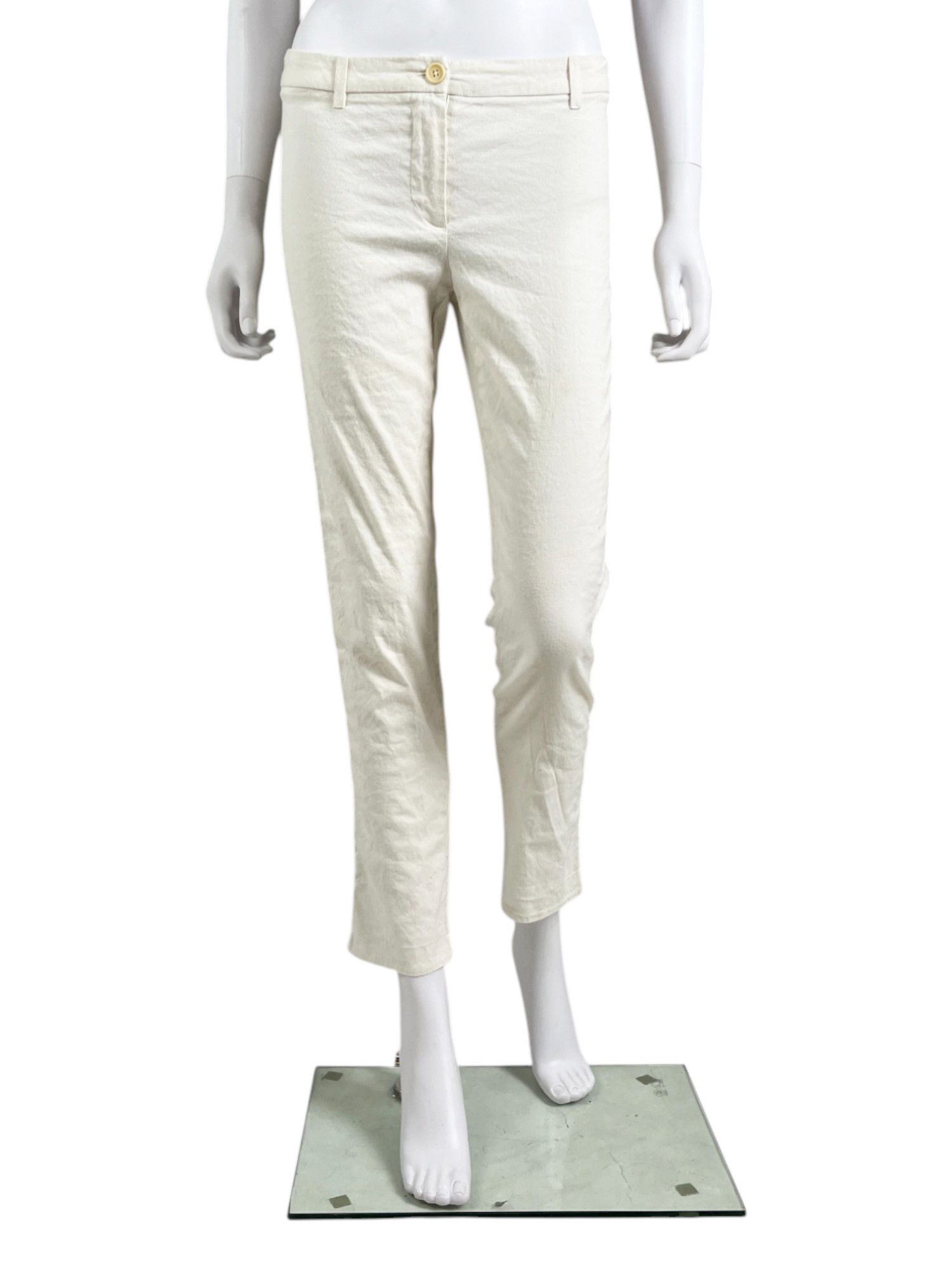 Ann Demeulemeester 2000's Cream Linen Pants Size 28" / US 6 / IT 42 - 1 Thumbnail