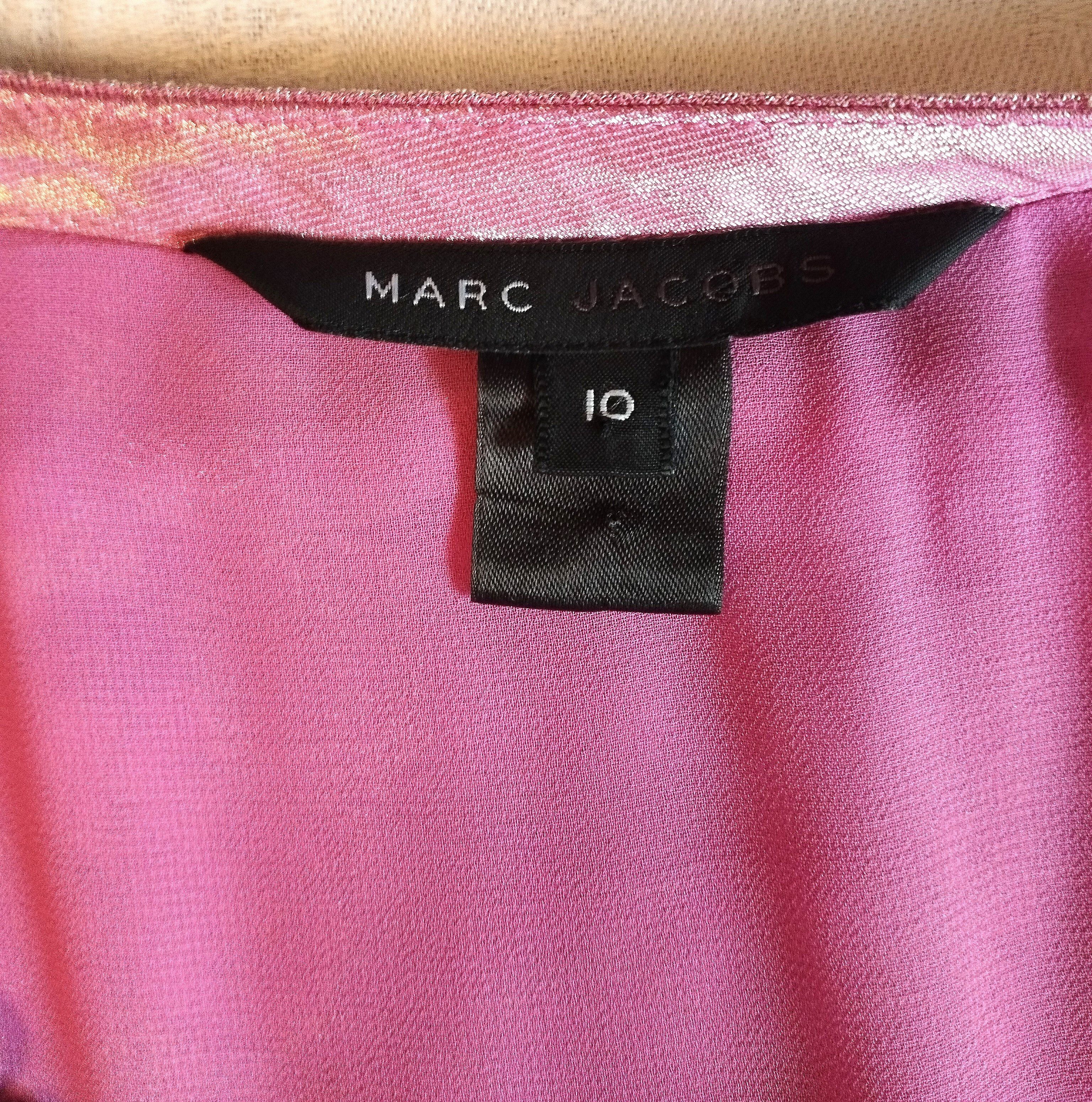 Marc Jacobs Marc Jacobs Robe Soie Brochée Mariage Céremonie T S/M Size M / US 6-8 / IT 42-44 - 3 Thumbnail