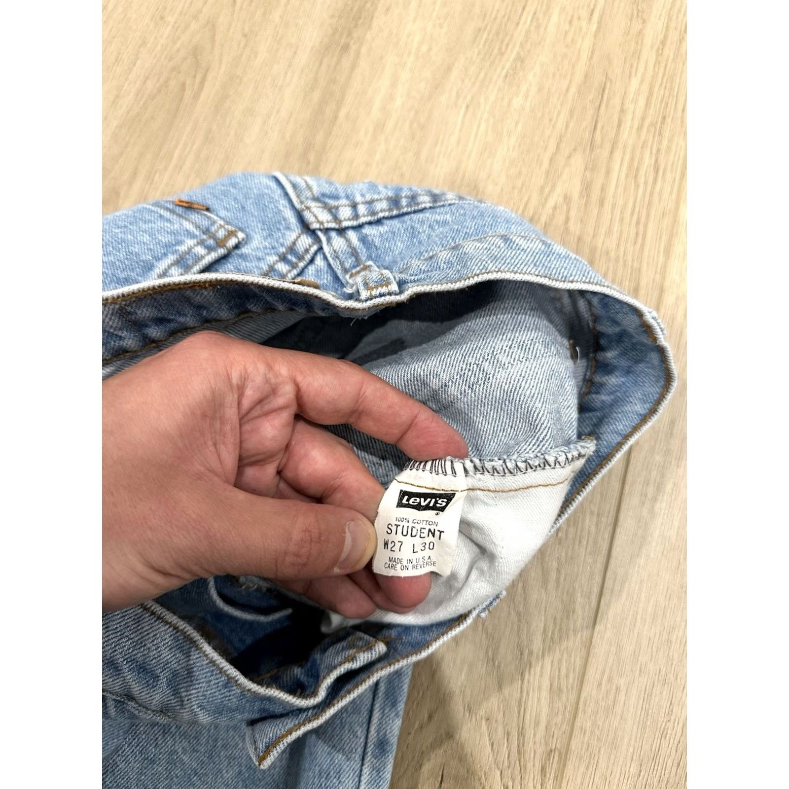 Levi's VINTAGE Levi's 705 Jeans USA 26x30 Orange Tab Denim Blue Size US 26 / EU 42 - 6 Thumbnail