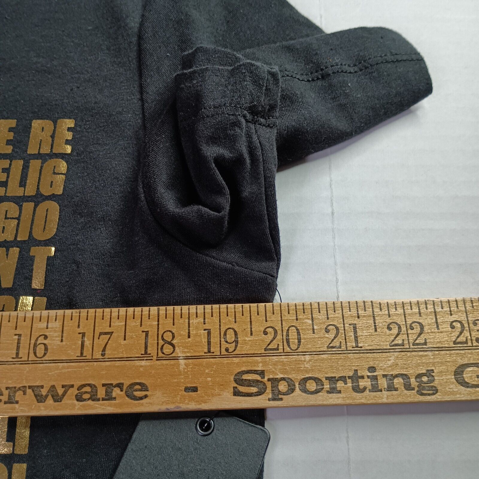 True Religion True Religion Scripted T-shirt Men’s S Small Jet Black Gold Size US S / EU 44-46 / 1 - 4 Thumbnail