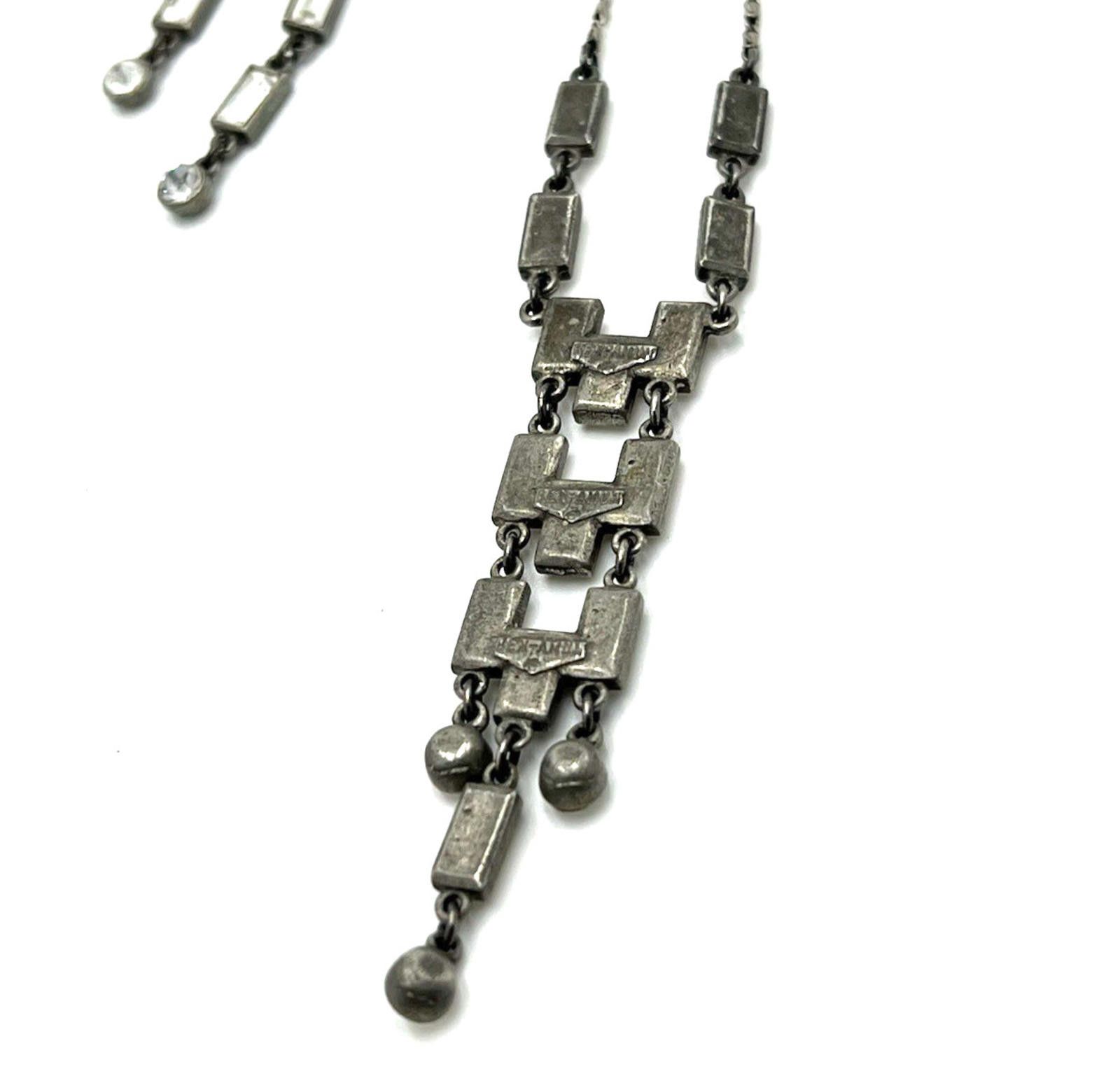Other Ben Amun Art-Deco Rhinestone Dangle Earrings & Necklace Set Size ONE SIZE - 8 Thumbnail