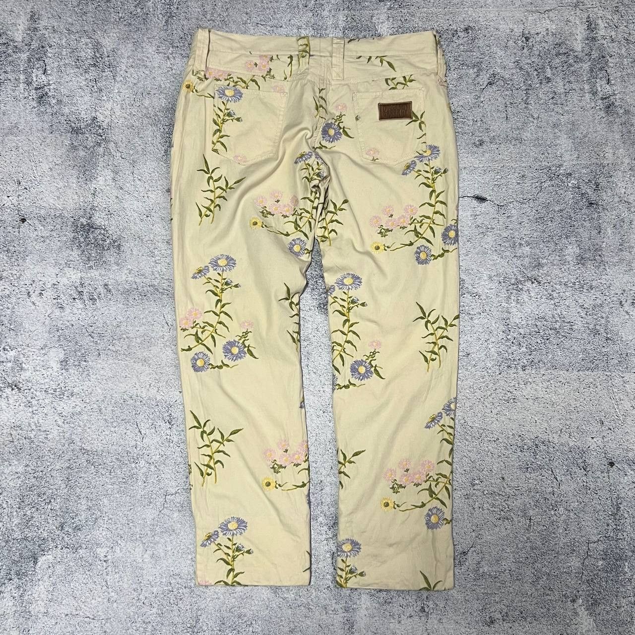 Dolce & Gabbana × Vintage Vintage Dolce & Gabbana Women's fully Floral Pants Size 32" / US 10 / IT 46 - 6 Thumbnail