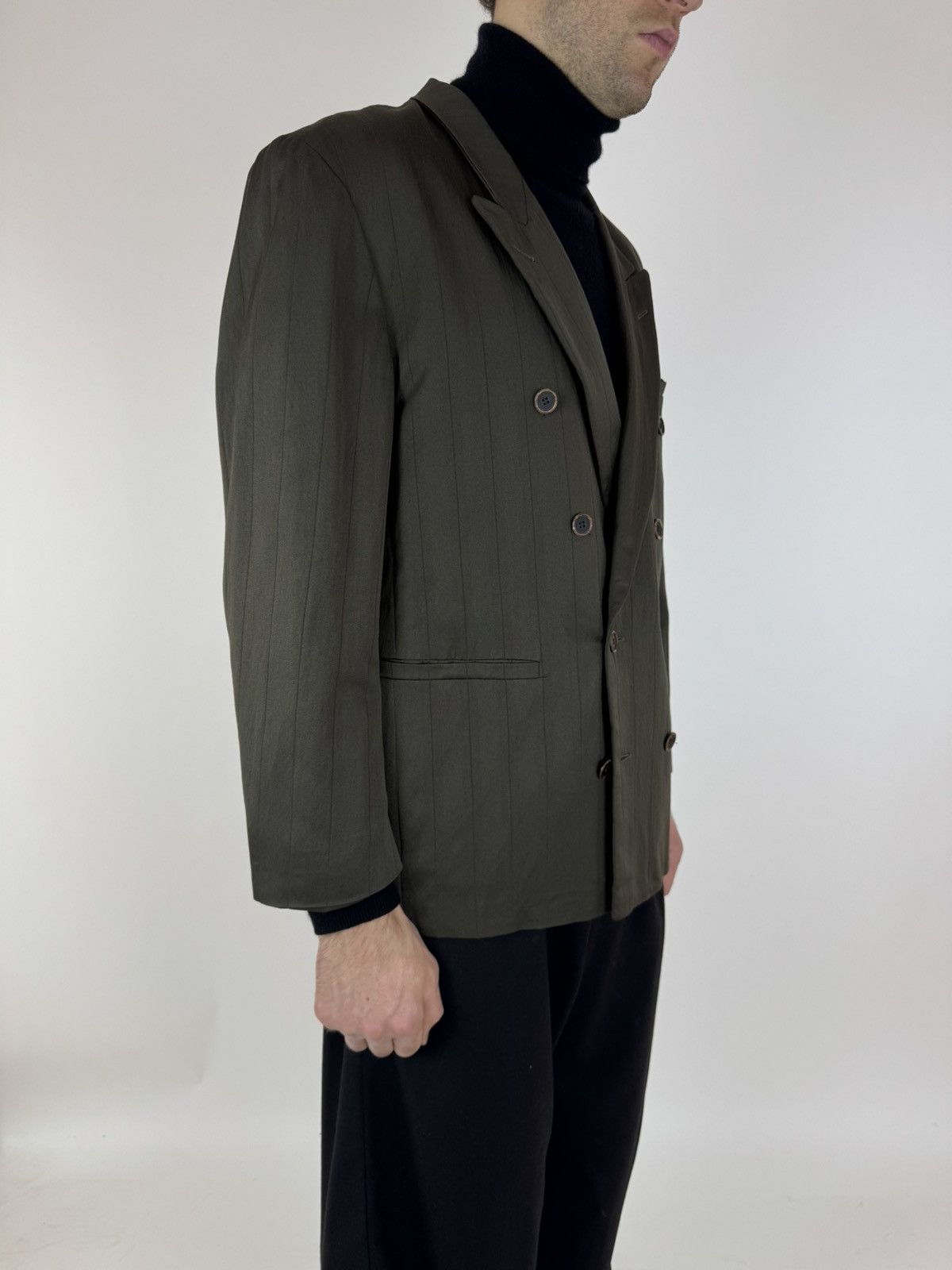 Vintage CESARE Bosseli sport blazer jacket Vintage double-breasted Size US 33 - 2 Thumbnail
