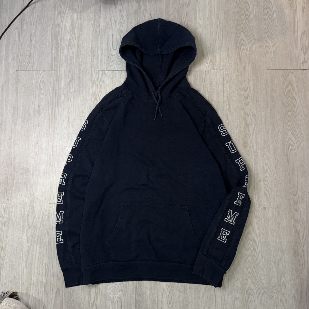 Supreme SUPREME hooded sleeve stripe spell out 16AW Size US L / EU 52-54 / 3 - 1 Thumbnail