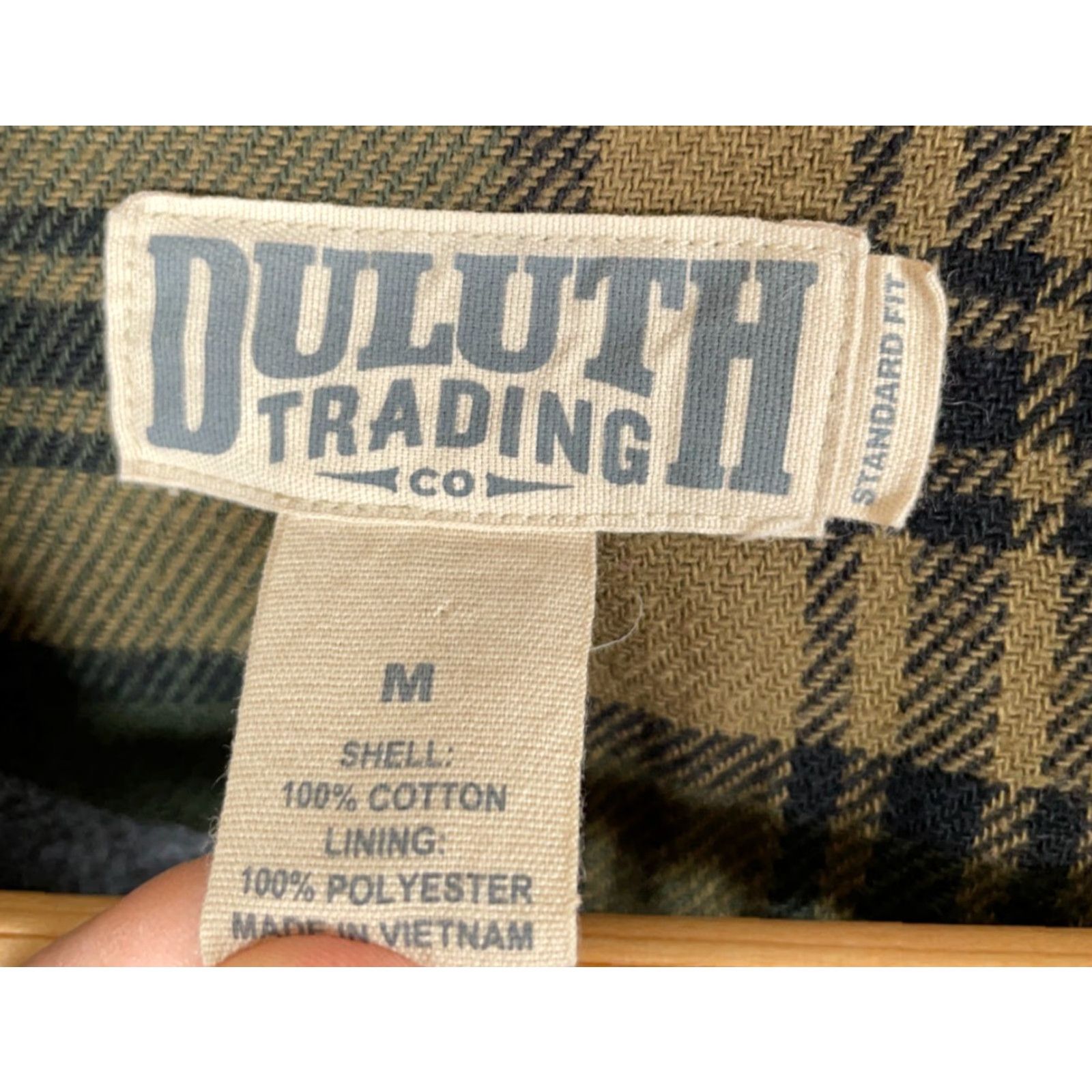Vintage Duluth Flapjack Fleece-Lined Flannel Shirt Jacket Men Medium Green Plaid Snap Front Pockets Casual Workwear Size US M / EU 48-50 / 2 - 4 Thumbnail