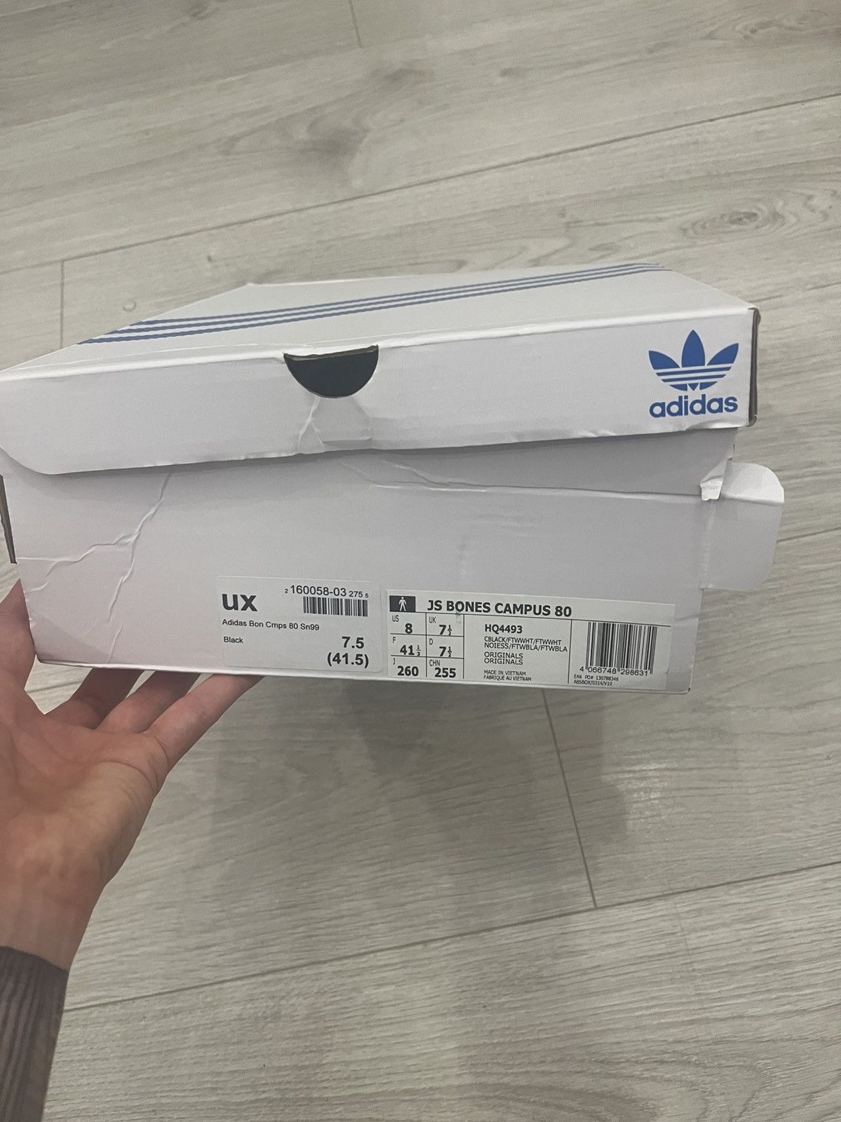 Adidas × Jeremy Scott Adidas Campus 80s Jeremy Scott Bones Black 41.5 EU Size US 8 / EU 41 - 11 Thumbnail