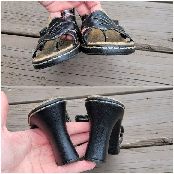 Vintage Vintage 90s y2k Mudd Piney Black Faux Vegan Leather Strappy Size US 8 / IT 38 - 5 Thumbnail
