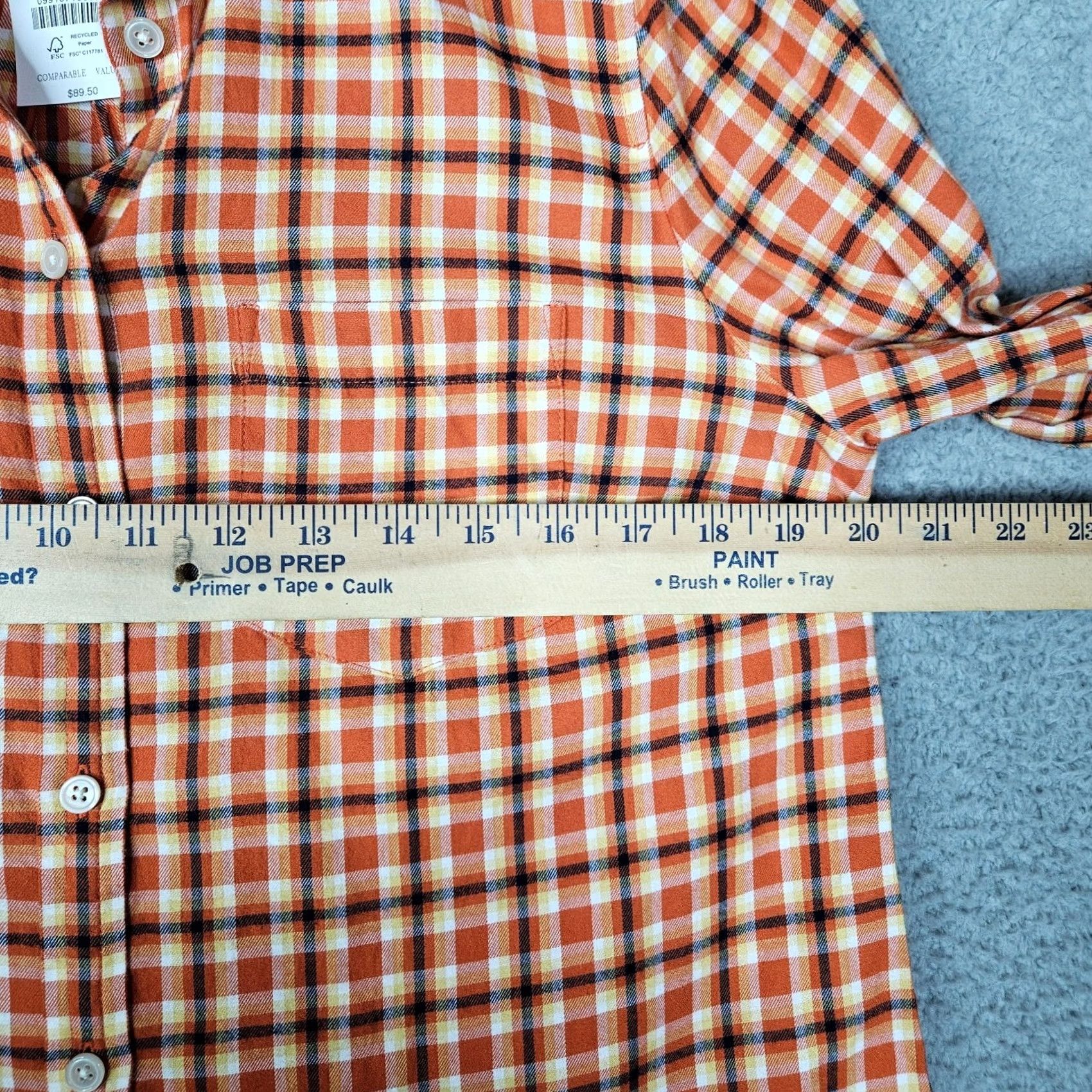 J.Crew J.CREW Plaid Flannel Shirt Multi Color Size M Women Front Collared Long Sleeve Casual Basic Blouse Size M / US 6-8 / IT 42-44 - 3 Thumbnail