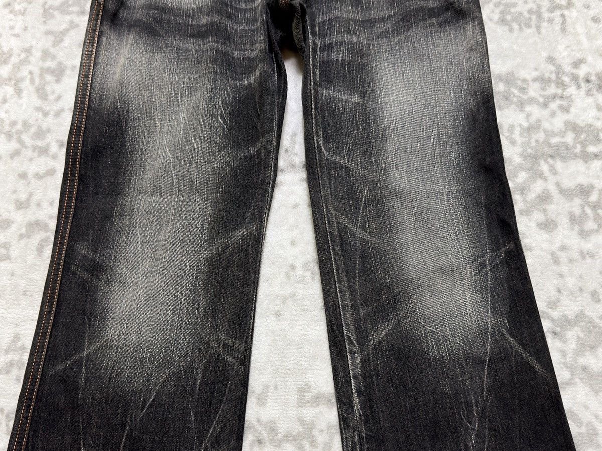 Edwin Vintage Edwin 503 Blue Trip Mud Wash Straight Y2K Denim Size US 31 - 6 Thumbnail