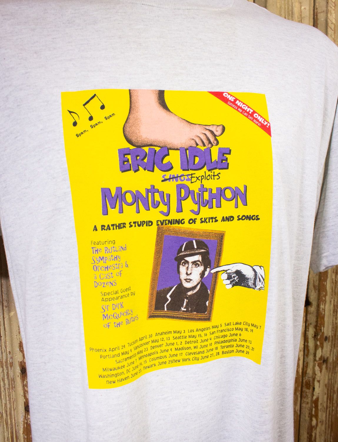 Vintage Vintage Eric Idle Exploits Monty Python Movie T Shirt 2002 Size US XL / EU 56 / 4 - 2 Thumbnail