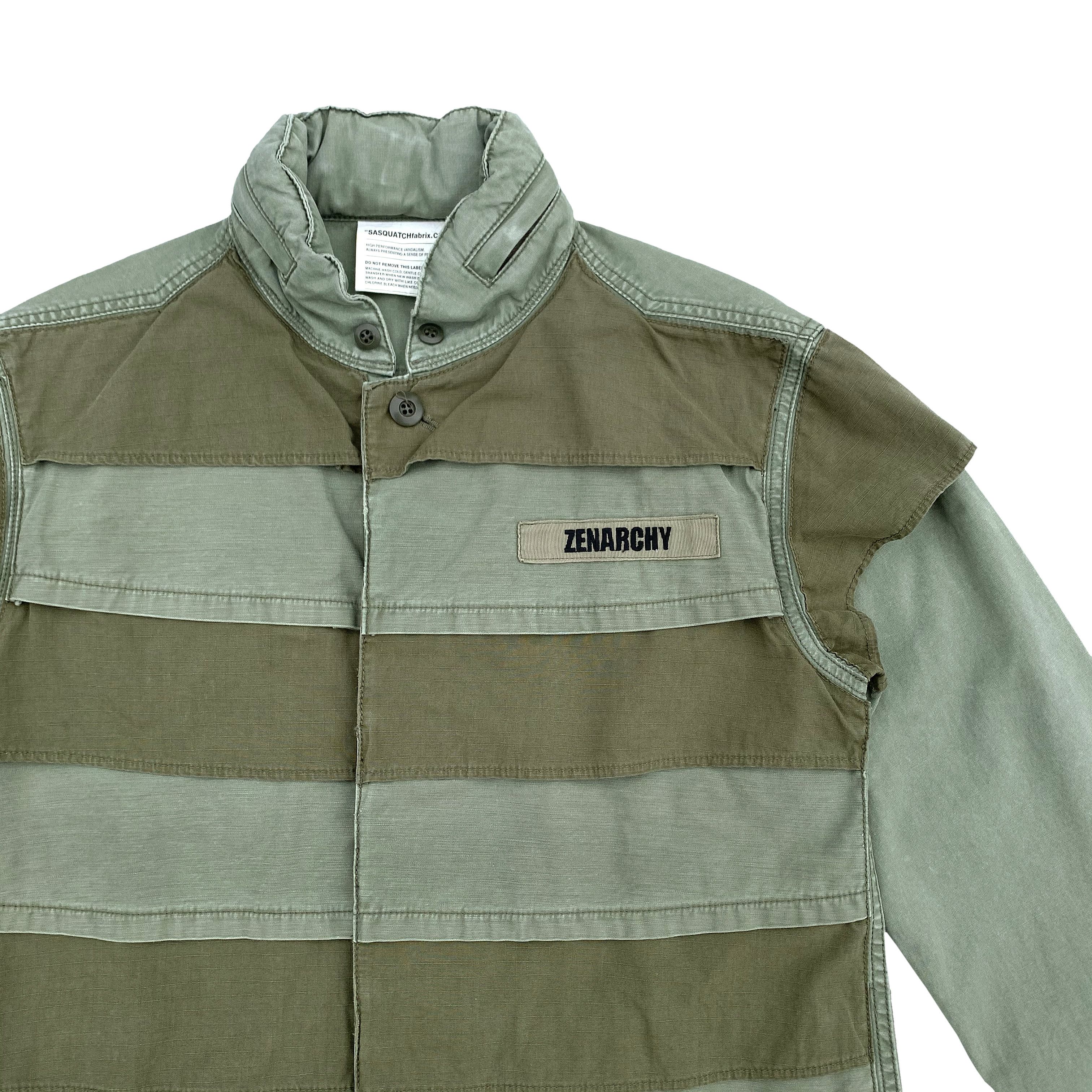 Sasquatchfabrix 2011 "Zenarchy" Army Jacket Size US M / EU 48-50 / 2 - 2 Thumbnail