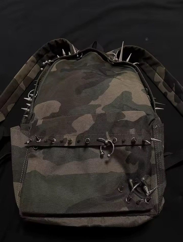 Other Punk Rivet Military Backpack Large Capacity Unisex Bag Size ONE SIZE - 4 Thumbnail