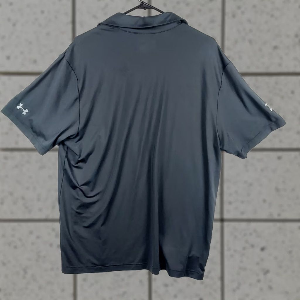 Under Armour Under Armour HeatGear Polo Shirt Mens Large Black Athletic Golf Short Sleeve Collared Button Logo Polo Shirt Size US L / EU 52-54 / 3 - 1 Thumbnail