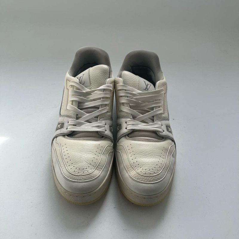 Louis Vuitton Louis Vuitton White Low-Top Trainer Sneakers -2508 Size US 10.5 / IT 40.5 - 3 Thumbnail