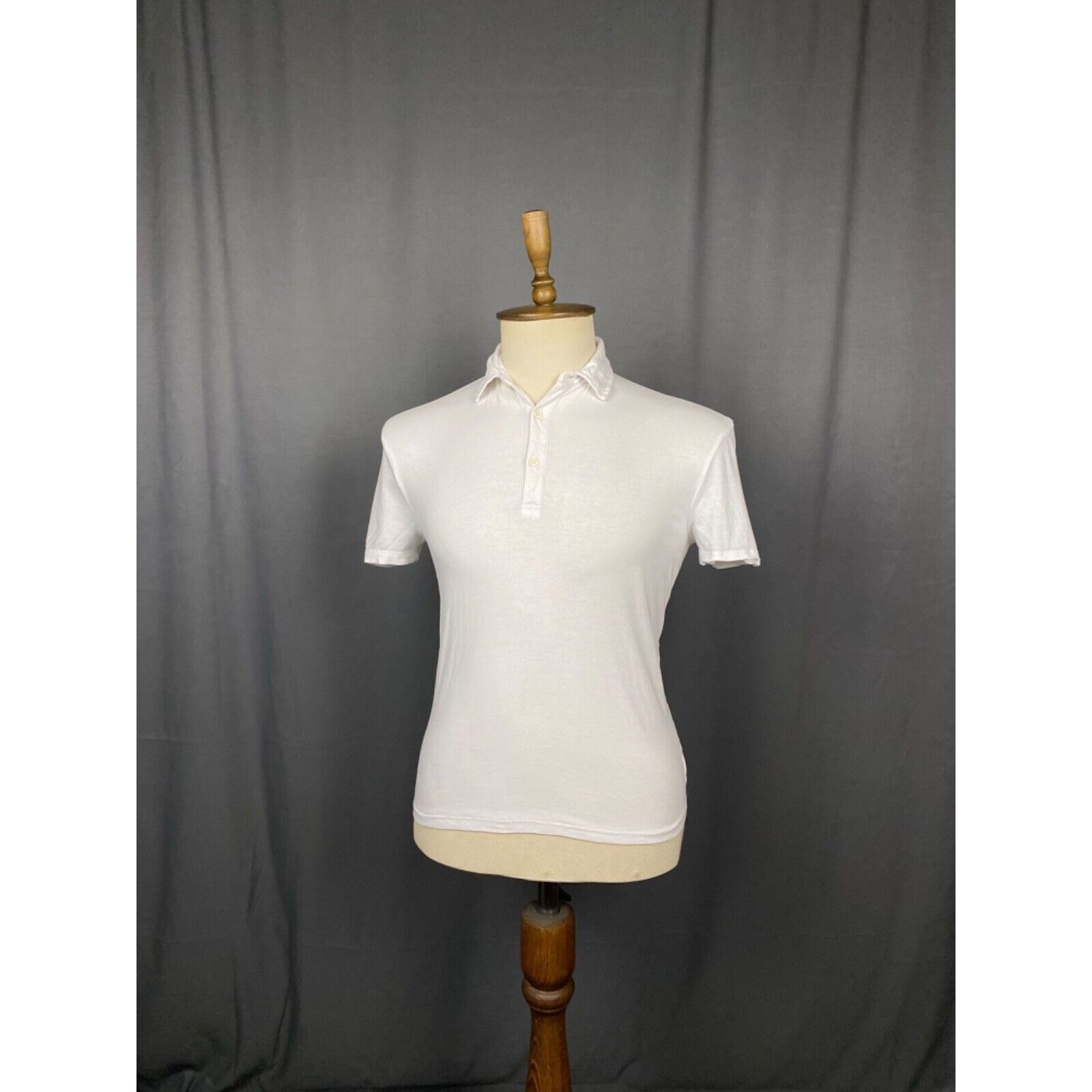 Versace Gianni Versace Big Back Medusa Logo Men's White Polo T-Shirt Size US M / EU 48-50 / 2 - 5 Thumbnail