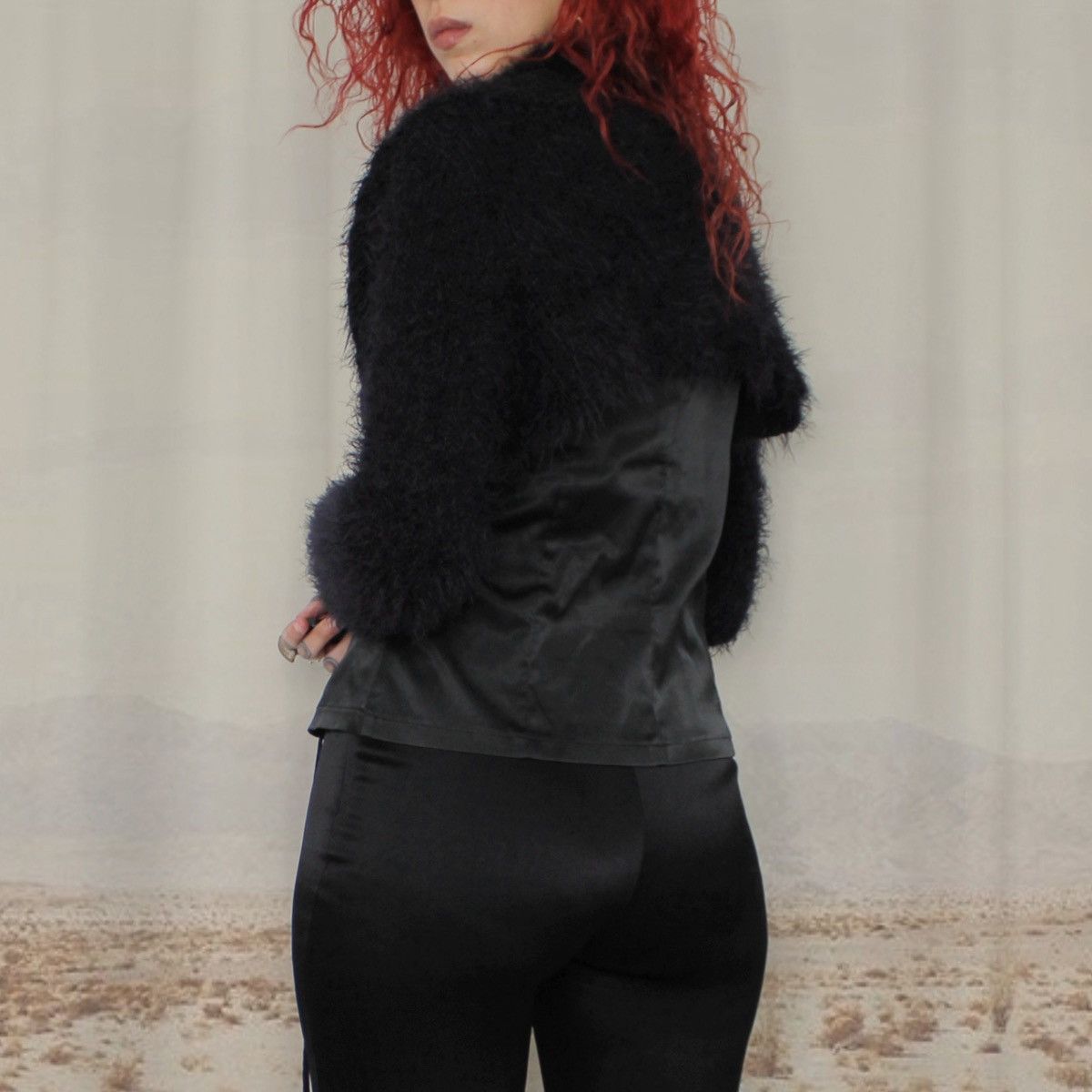 Other 🎼BLACK FURRY SHRUG🎼 Size L / US 10 / IT 46 - 3 Thumbnail