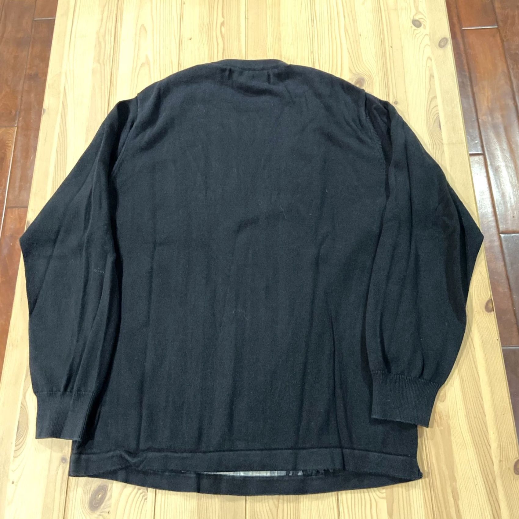 Perry Ellis Perry Ellis Sweater Crewneck Men M Slim Solid Black Polyester Viscose Rayon Knit Pullover Knitwear 3D Crown Neck Casual Size US M / EU 48-50 / 2 - 5 Thumbnail