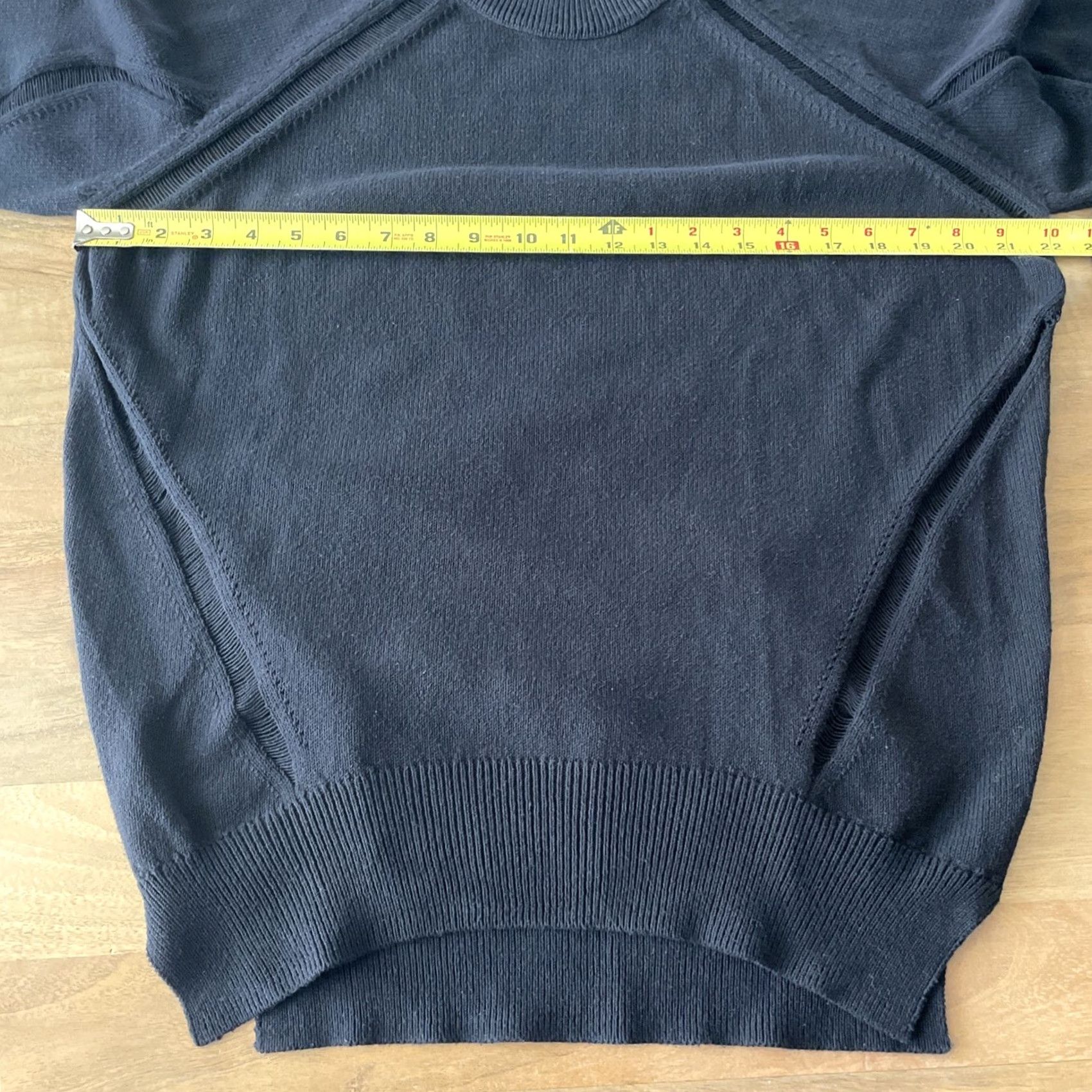 Allsaints AllSaints Black Lanta Jumper Sweater Women M Crew Neck Raglan Long Sleeve Knit Cotton Pullover Casual Modern Bohemian City Size M / US 6-8 / IT 42-44 - 6 Thumbnail
