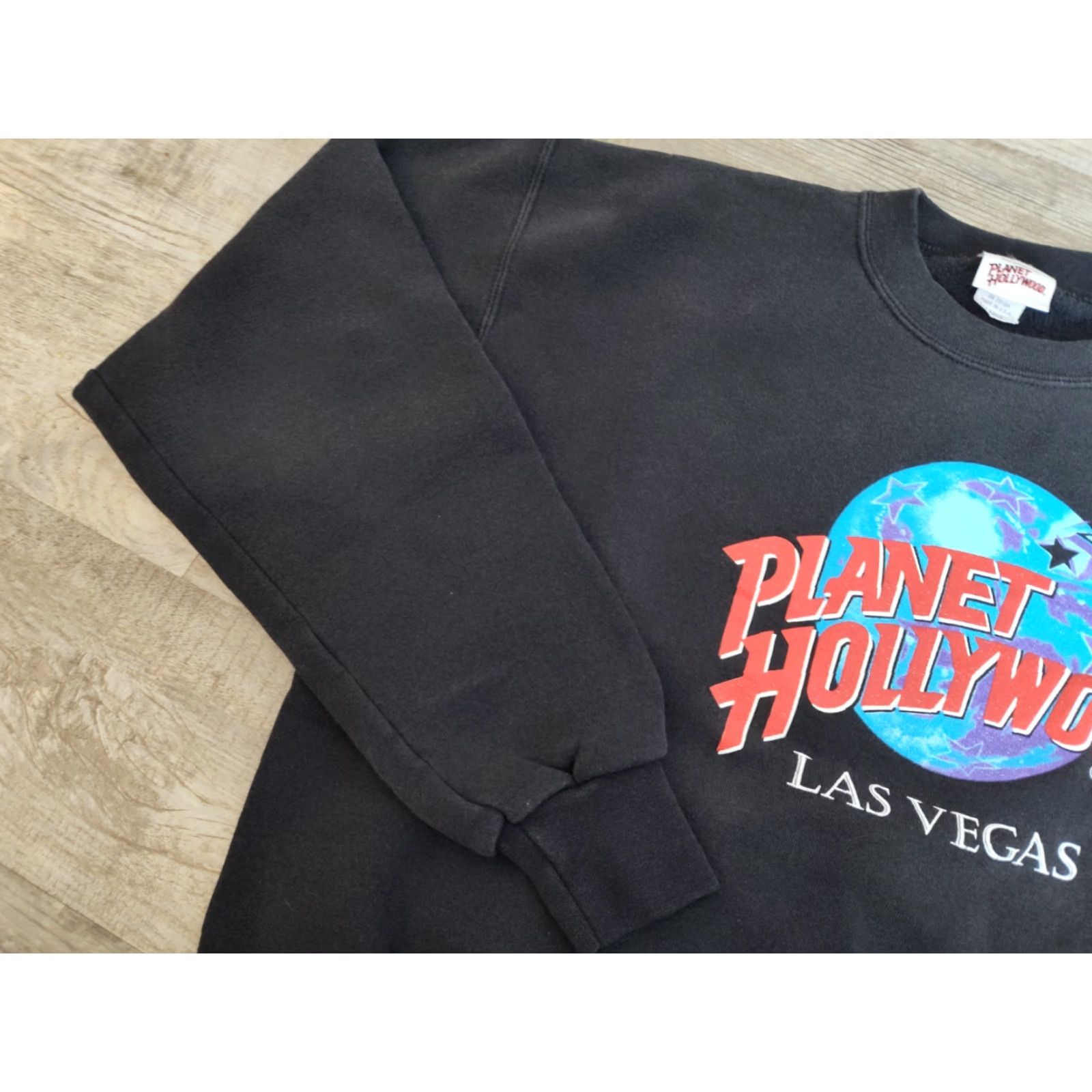 Planet Hollywood Vintage Planet Hollywood Sweatshirt L Black Spell Out Las Vegas Fleece USA Made Size US L / EU 52-54 / 3 - 4 Thumbnail
