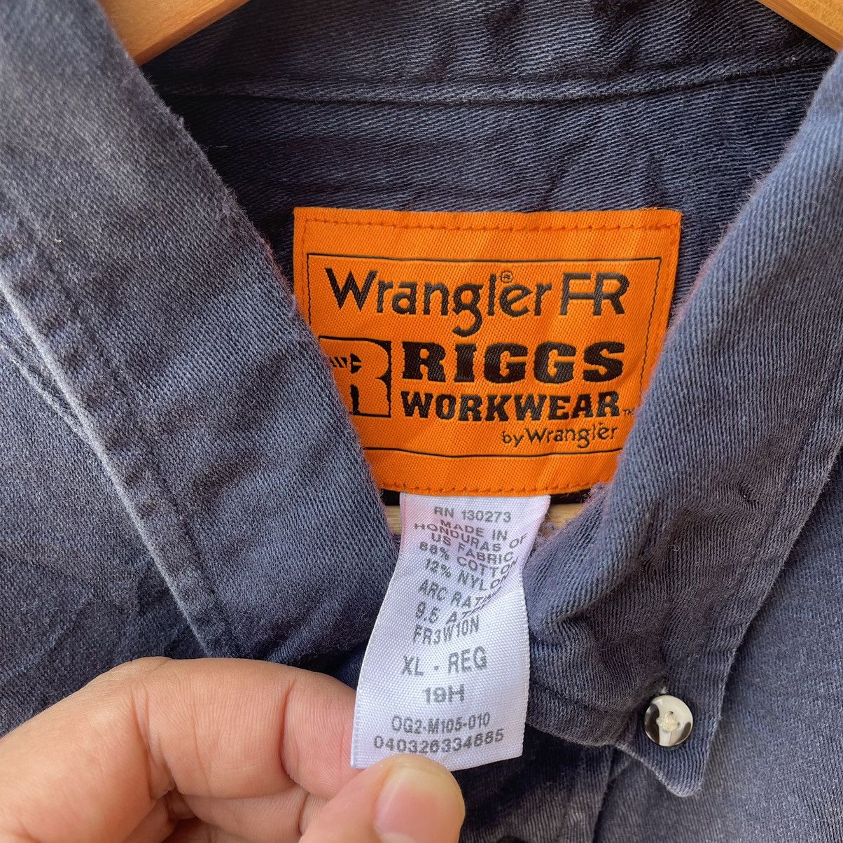 Vintage × Wrangler 🔥Oversize Vintage Wrangler Riggs Workwear Buttons Shirts Size US XL / EU 56 / 4 - 8 Thumbnail