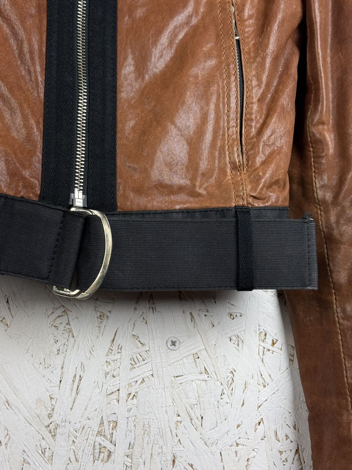 Dolce & Gabbana Dolce & Gabbana Lamb Leather Biker Moto Jacket Brown IT 38 Size XS / US 0-2 / IT 36-38 - 5 Thumbnail