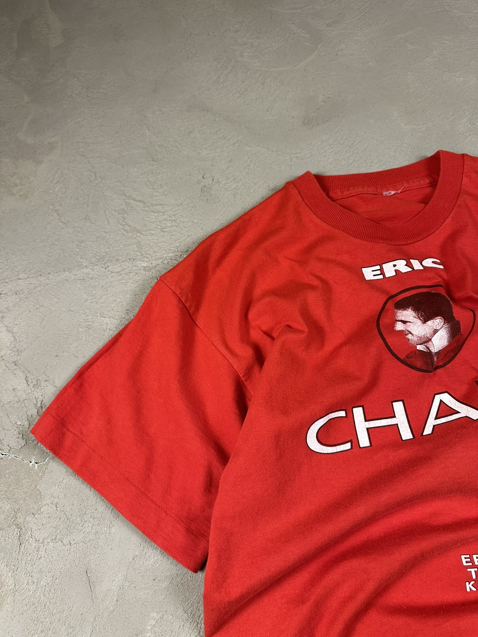 Vintage 90s Vintage Eric Cantona Manchester United Soccer T-shirt Size US L / EU 52-54 / 3 - 7 Thumbnail