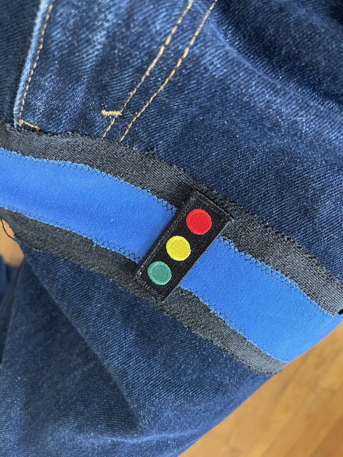 Levi's Custom "GPS" Denim Jeans 1 Of 1 - Men's Size 32x34 Size US 32 / EU 48 - 6 Thumbnail