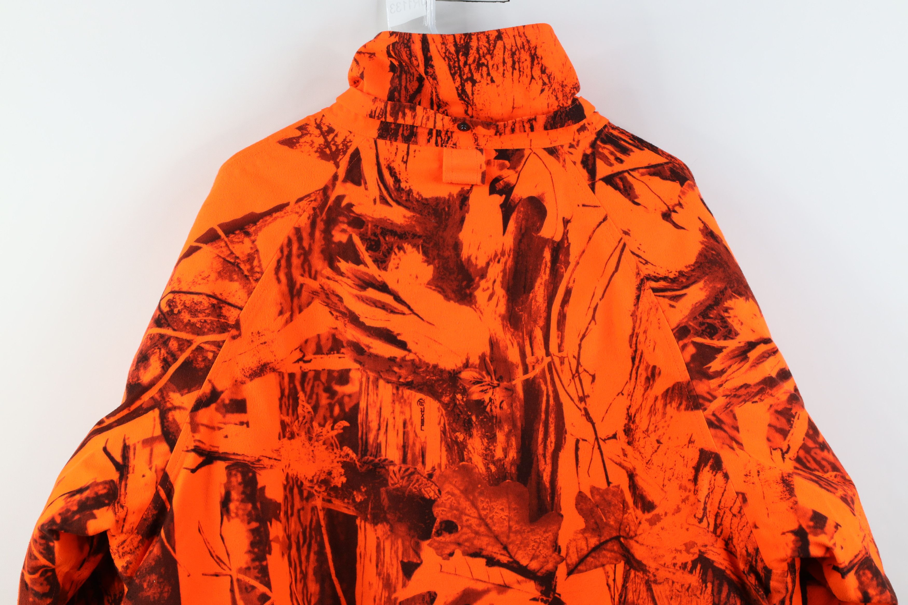 Vintage Vintage 90s Streetwear Camouflage Puffer Jacket Blaze Orange Size US XL / EU 56 / 4 - 14 Thumbnail