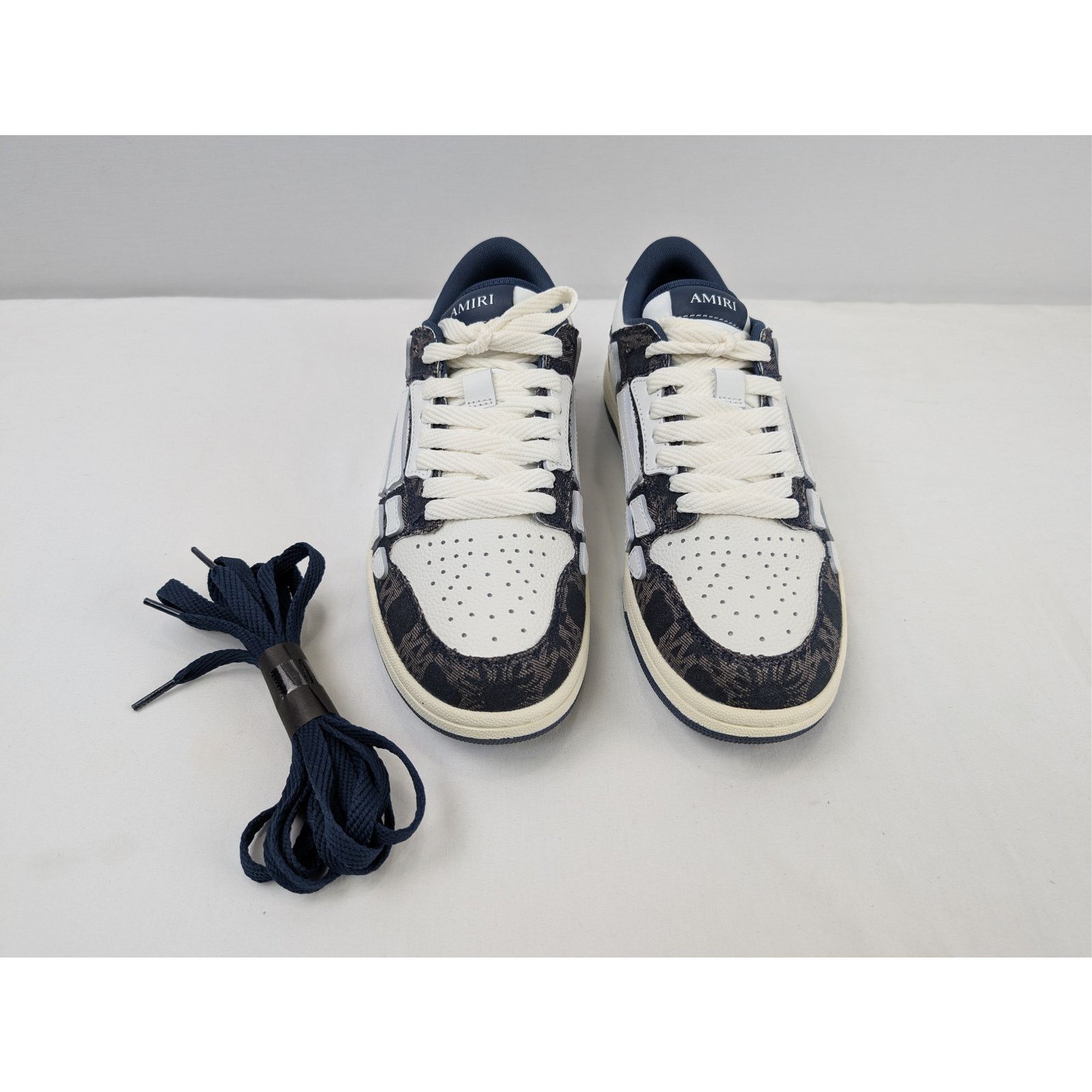 Amiri o1rshd1 MA Quad Skeleton Top Low Sneakers in Midnight Indigo Size US 9 / EU 42 - 10 Thumbnail