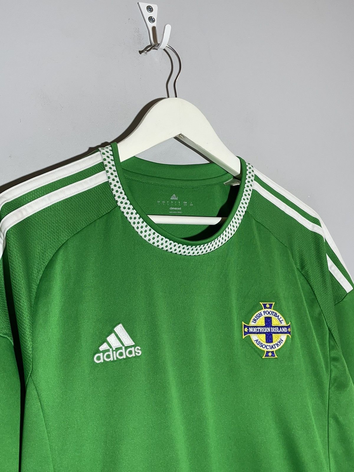 Adidas National Team Northern Ireland 2015/16 Adidas Football Shirt Size US L / EU 52-54 / 3 - 3 Thumbnail