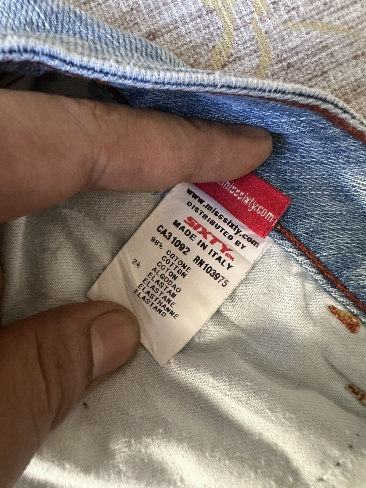 Miss Sixty FLARE Miss Sixty Faded Blue Jeans Size 28" / US 6 / IT 42 - 20 Thumbnail