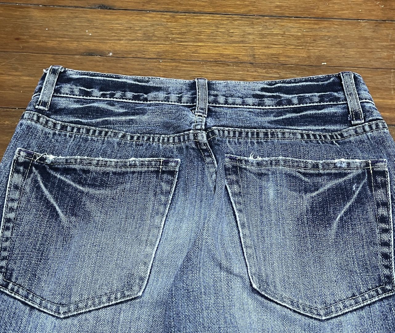 Japanese Brand × Le Grande Bleu (L.G.B.) × Takeo Kikuchi Rare Design Vintage Brand Takeo Kikuchi Jeans 1990s Size US 29 - 4 Thumbnail